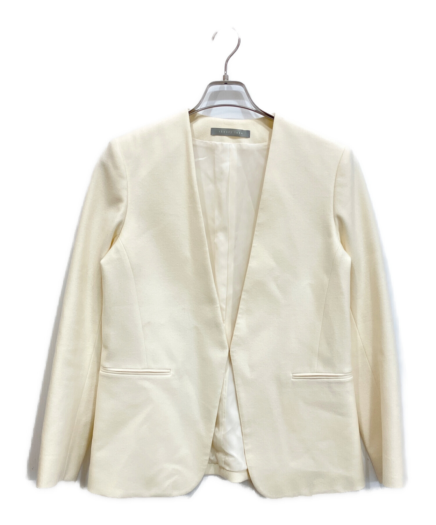 theory luxe 定価4.6万 洗えるジャケット Live2 ベージュ40 中古・古着通販】theory luxe (セオリーリュクス) サキソニーノー