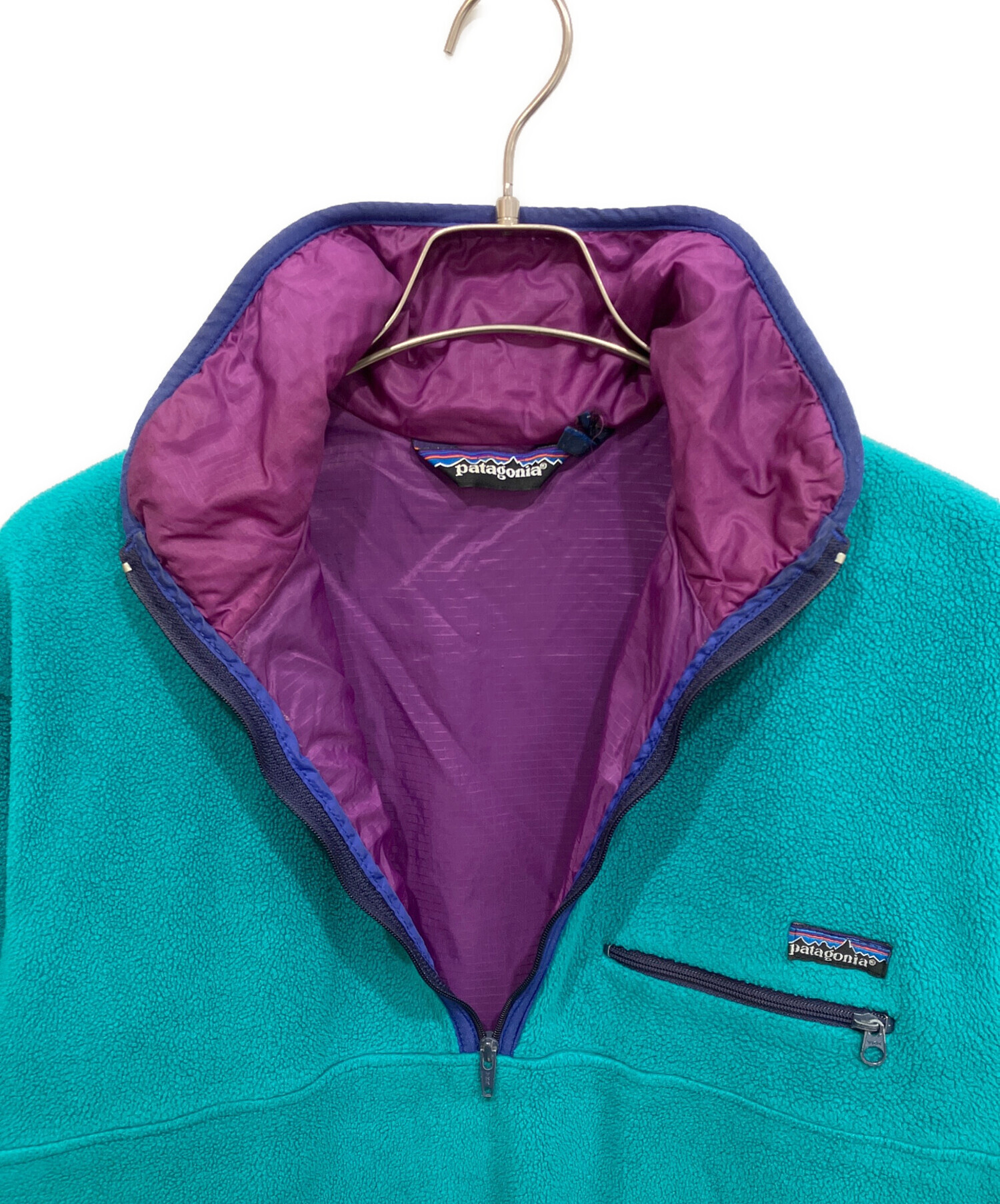 Patagonia グリセードジャケット　プルオーバー　90s ターコイズブルー 中古・古着通販】Patagonia (パタゴニア) 90S グリセード フリースプル