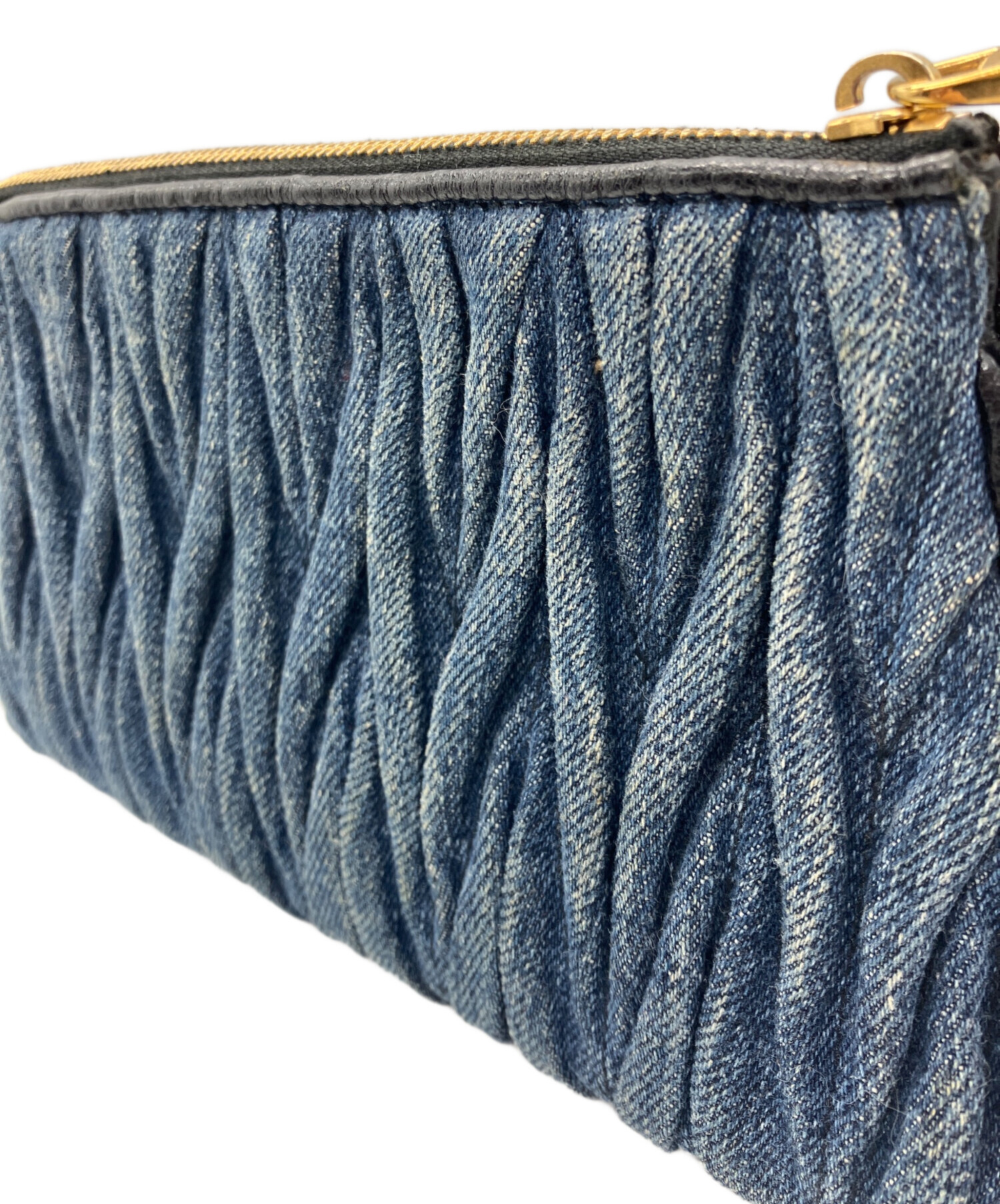 中古・古着通販】MIU MIU (ミュウミュウ) マテラッセ デニムレザー