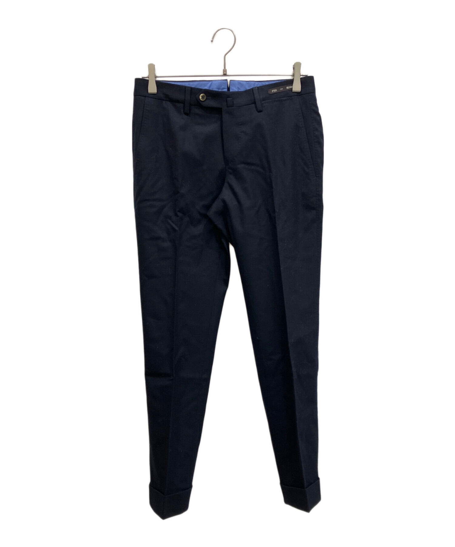 PT01 BEAMS F スラックス パンツ ネイビー 中古・古着通販】BEAMS F (ビームスエフ) PT TORINO (ピーティートリノ