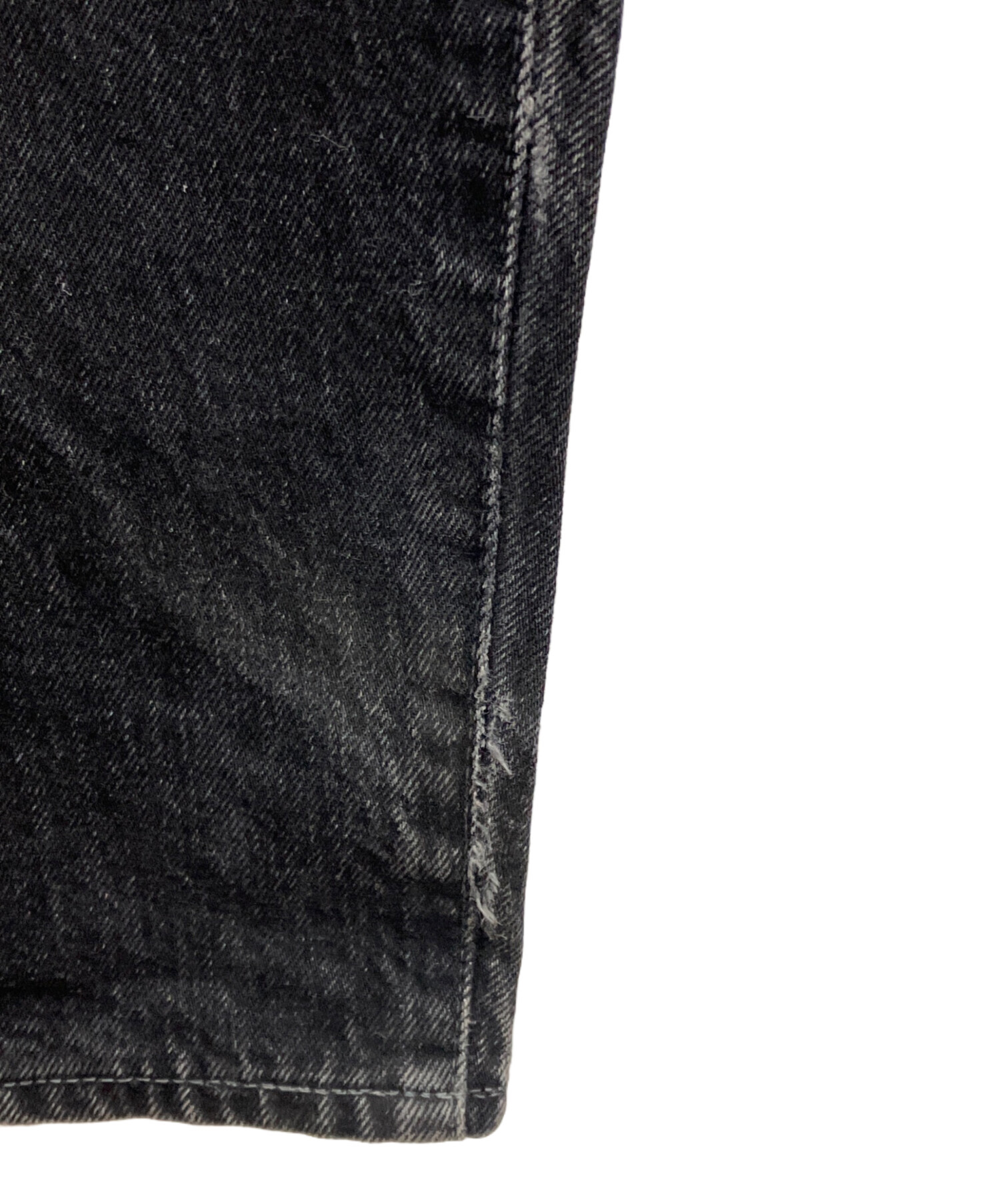 中古・古着通販】FTC (エフティーシー) EMB デニムパンツ ブラック 