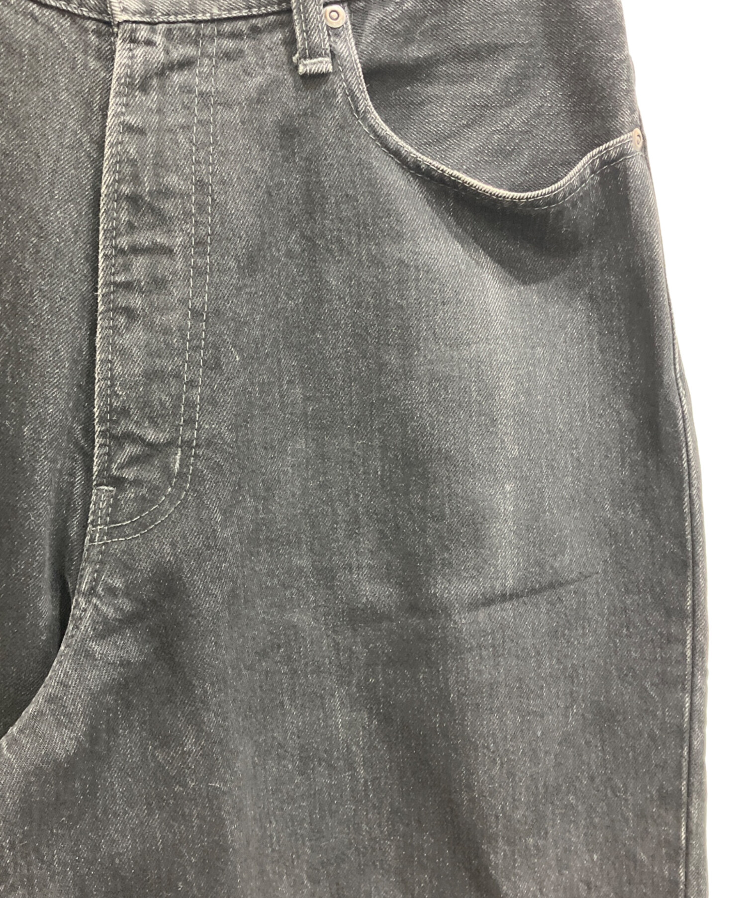 中古・古着通販】FTC (エフティーシー) EMB デニムパンツ ブラック 