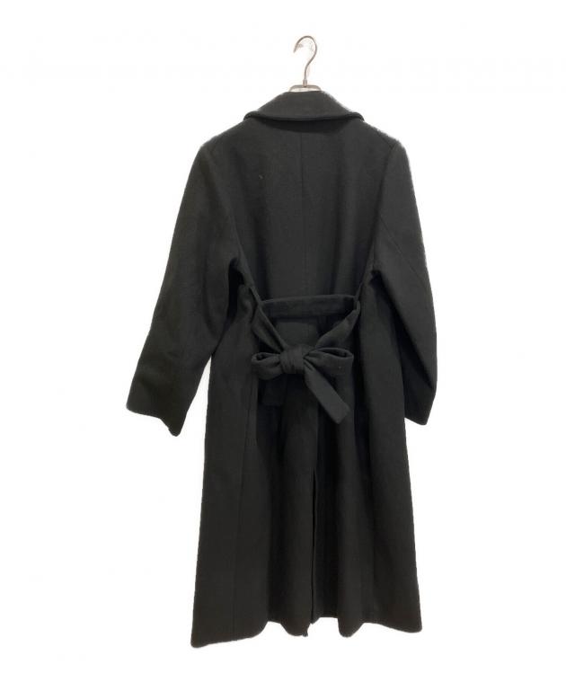 【未使用品】crewre ウールロングコート　size3 ブラック 中古・古着通販】crewre (クルーレ) ジャスタブルウールロングコート