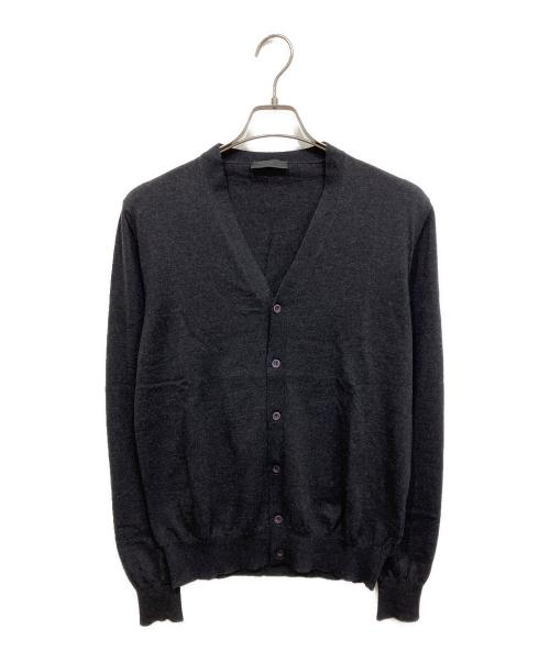 中古・古着通販】PRADA (プラダ) ウールカーディガン ブラック サイズ