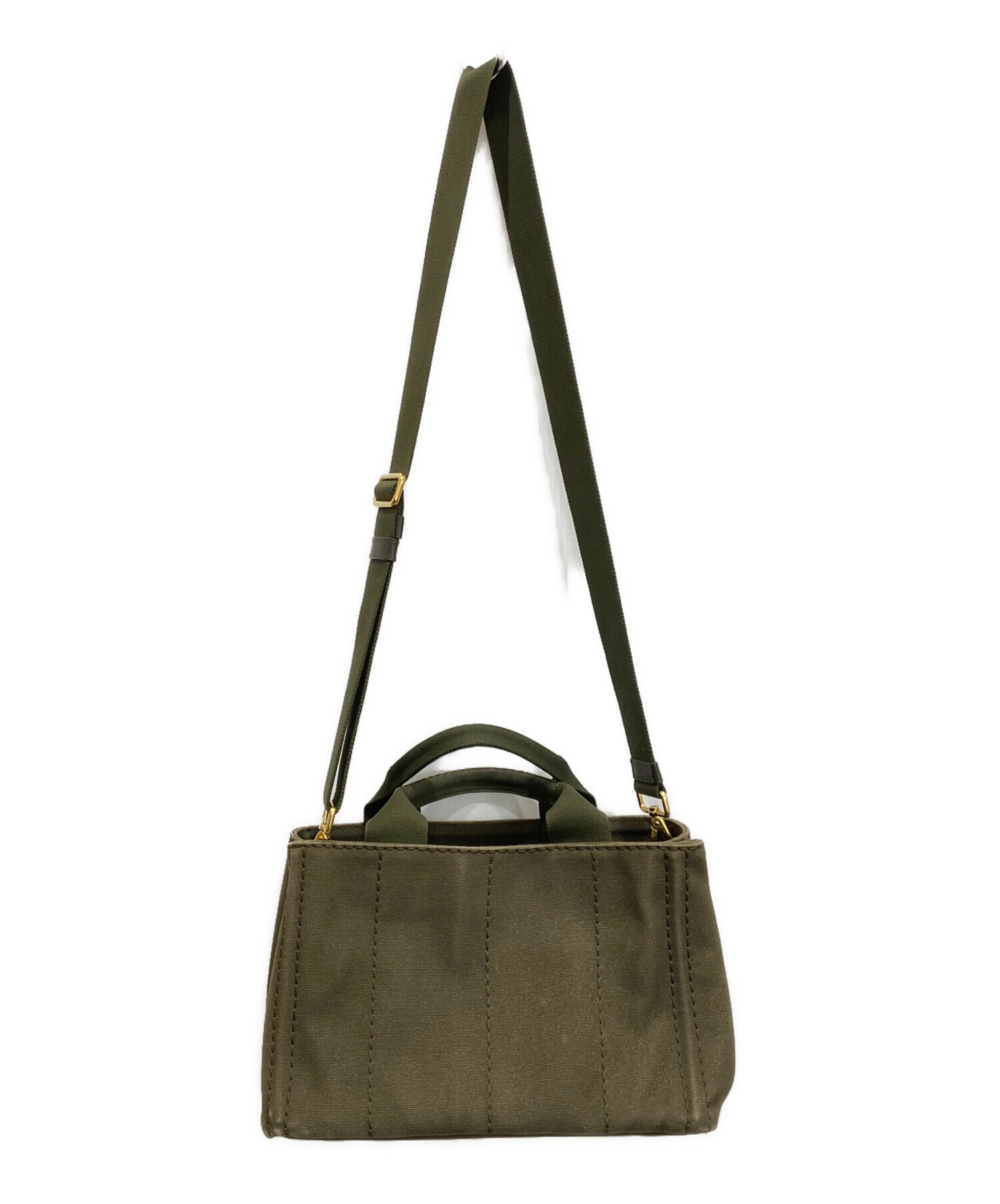 中古・古着通販】PRADA (プラダ) カナパ2WAYバッグ グリーン｜ブランド