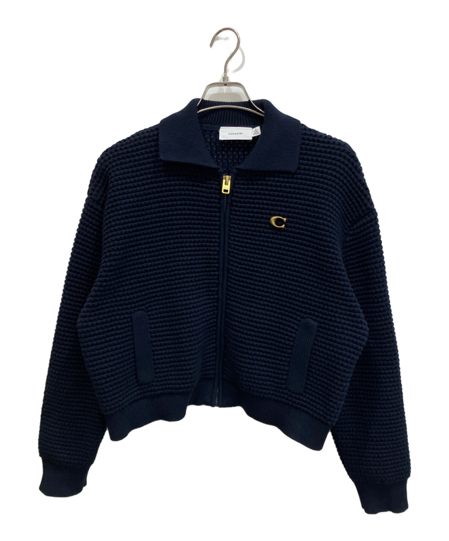 中古・古着通販】COACH (コーチ) Zip Front Cardigan カーディガン