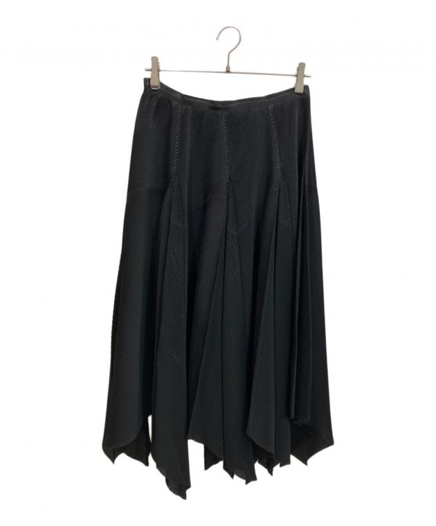 ISSEY MIYAKE イッセイミヤケ カシミヤ混 スカートドレープ 変形 中古・古着通販】ISSEY MIYAKE FETE (イッセイミヤケフェット) 変形