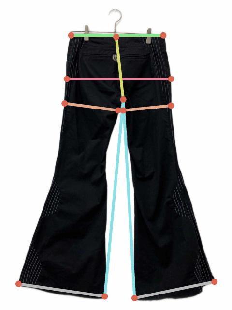 中古・古着通販】CYBERDOG (サイバードッグ) デザインパンツ ブラック