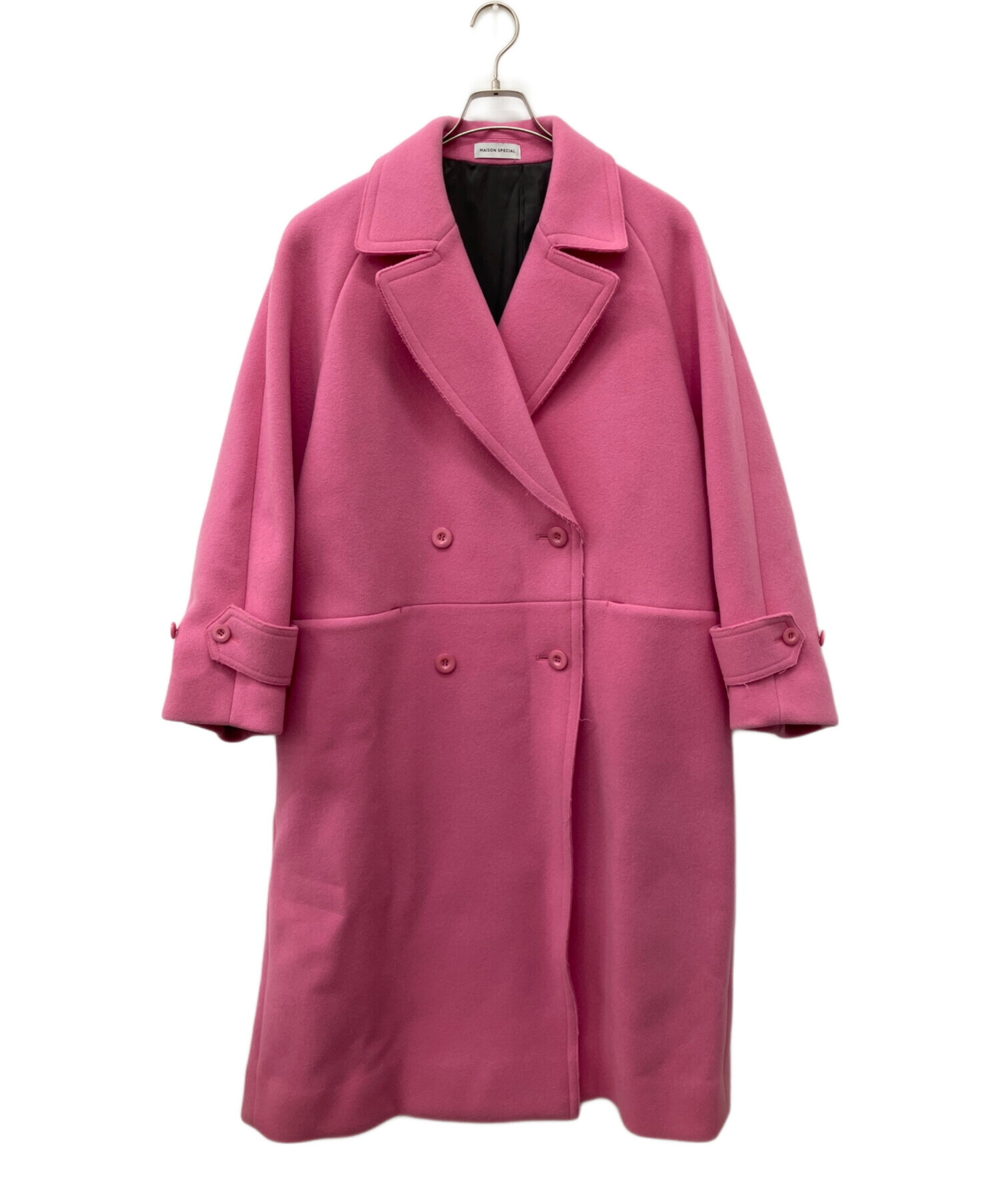 ストア メゾンスペシャル Super140 Melton Double Coat ウール ロング