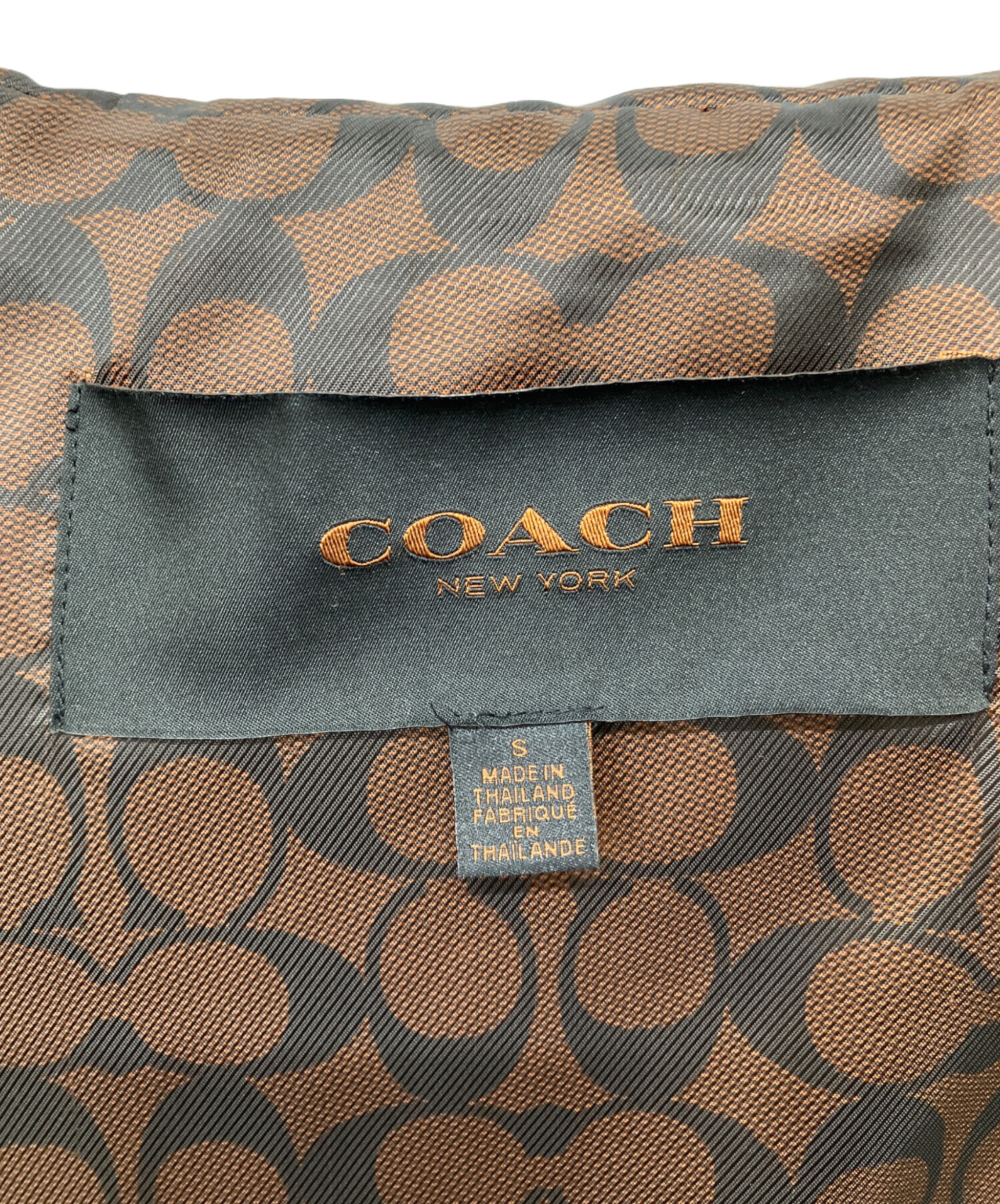 中古・古着通販】COACH (コーチ) ダウンコート ベージュ サイズ:S