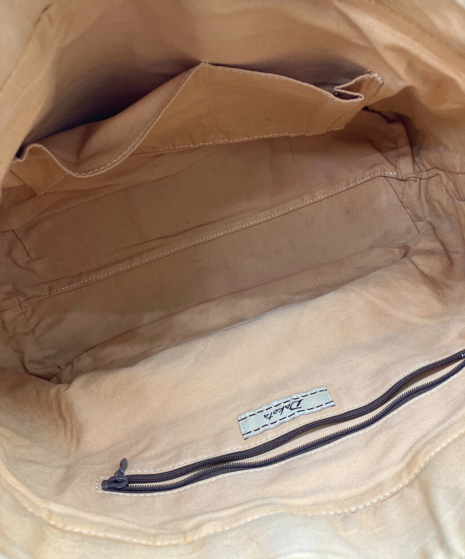 中古・古着通販】DAKOTA (ダコタ) レザー編込みトートバッグ ブラウン