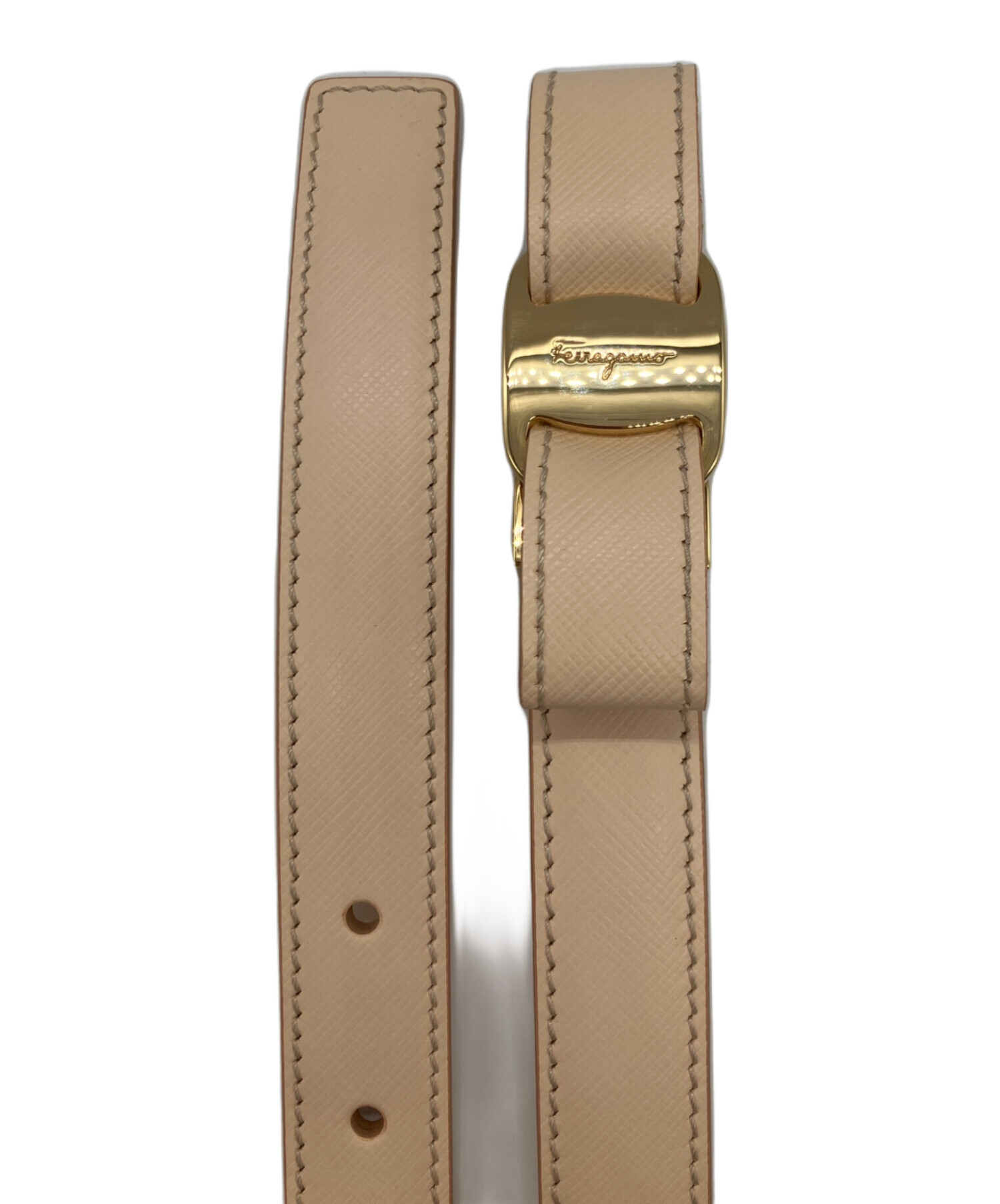 Salvatore Ferragamo ベージュ ベルト 中古・古着通販】Salvatore Ferragamo (サルヴァトーレ フェラガモ