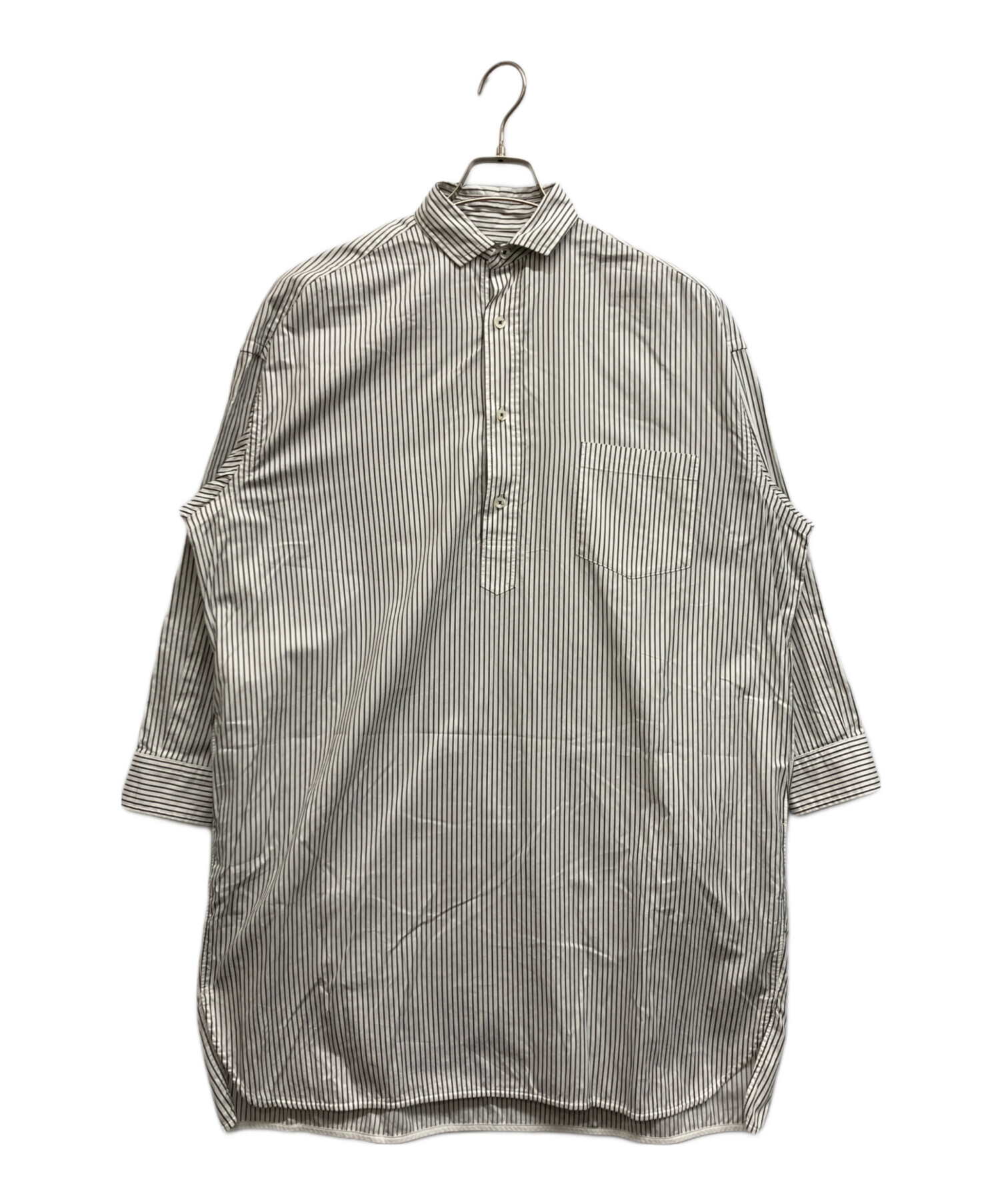中古・古着通販】ticca (ティッカ) ストライプシャツワンピース