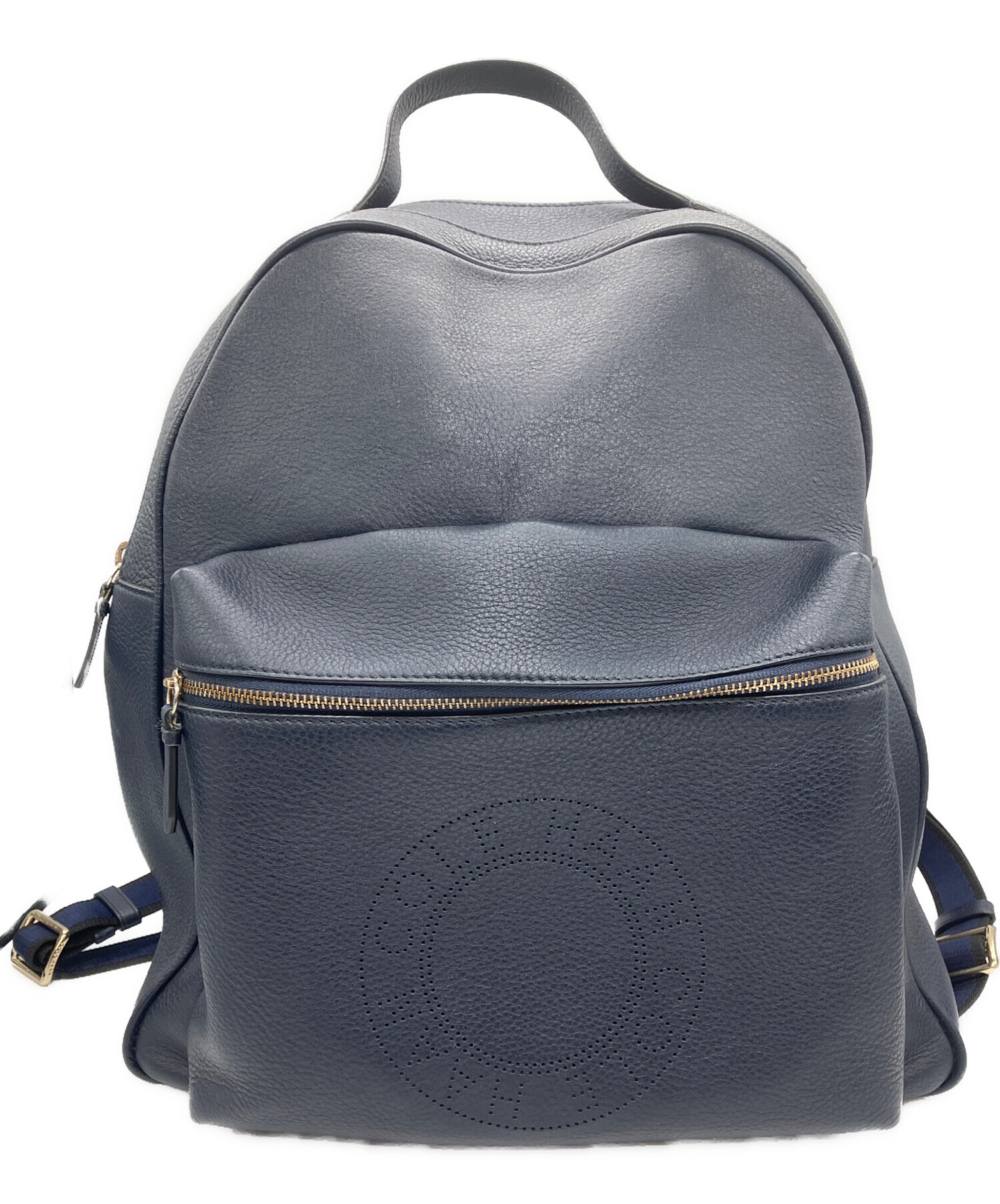 【美品】COLE HAAN レザー リュック 3way 革 ネイビー A4 中古・古着通販】COLE HAAN (コールハーン) レザーリュック ネイビー