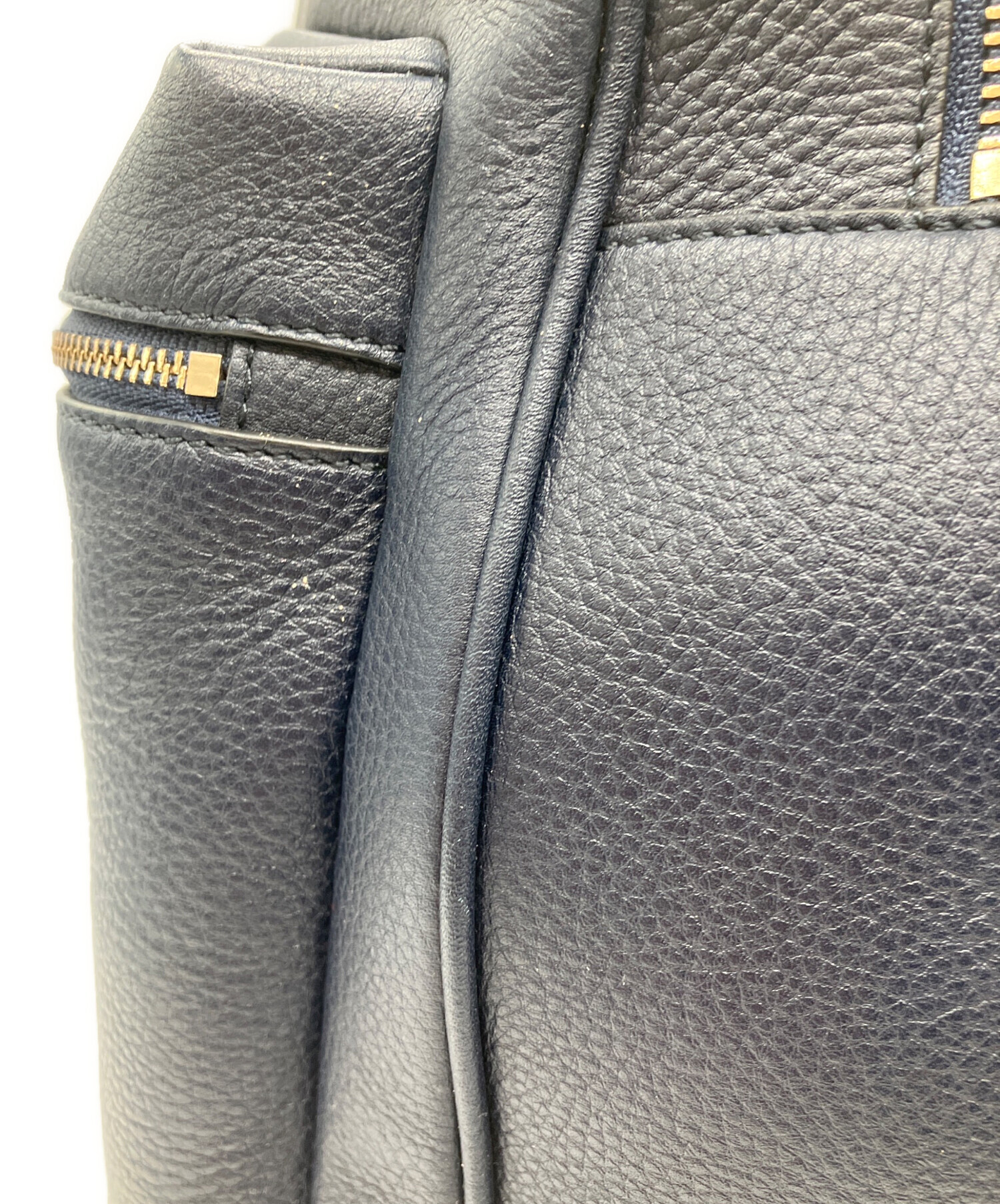 中古・古着通販】COLE HAAN (コールハーン) レザーリュック ネイビー