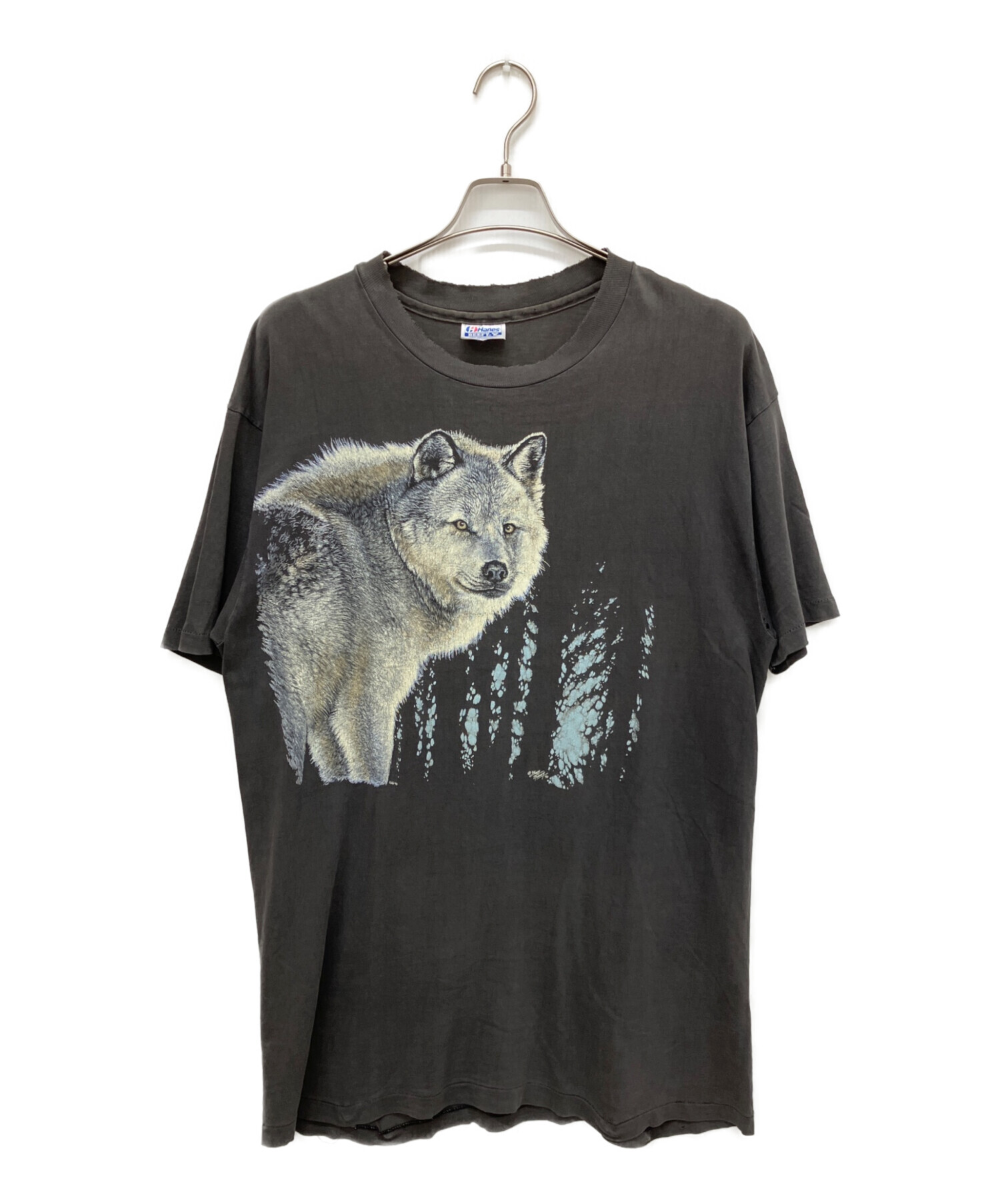 激レア②⚫ WOLFSBANE★ウルフズベイン■90年代ツアー スウェット 中古・古着通販】Hanes (ヘインズ) 90sウルフプリントデストロイT