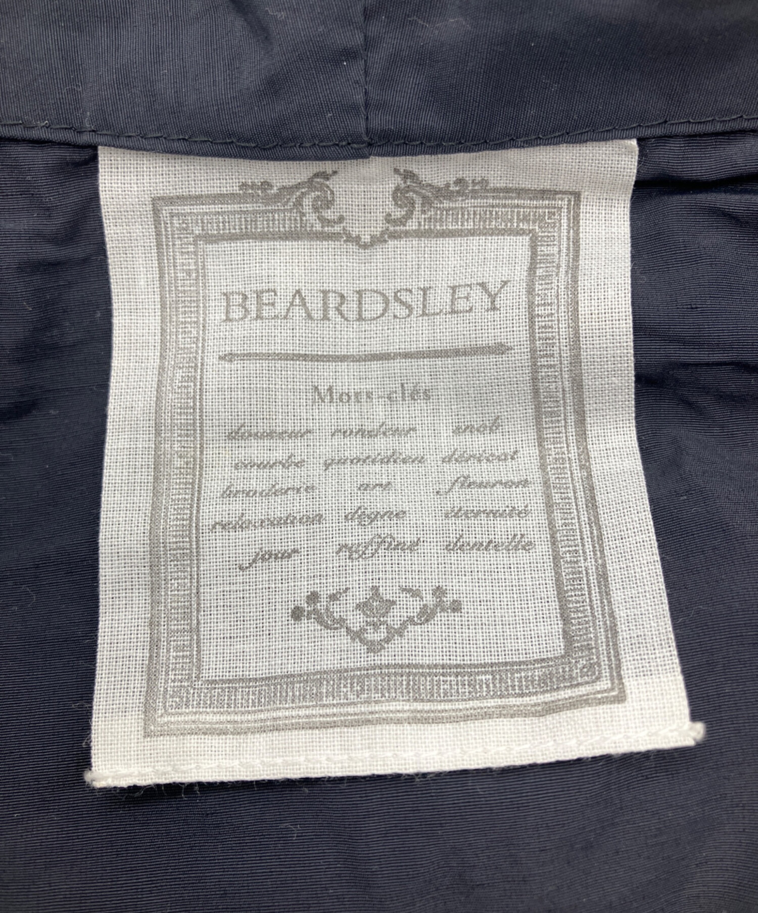 中古・古着通販】BEARDSLEY (ビアズリー) ナイロンジャケット ネイビー