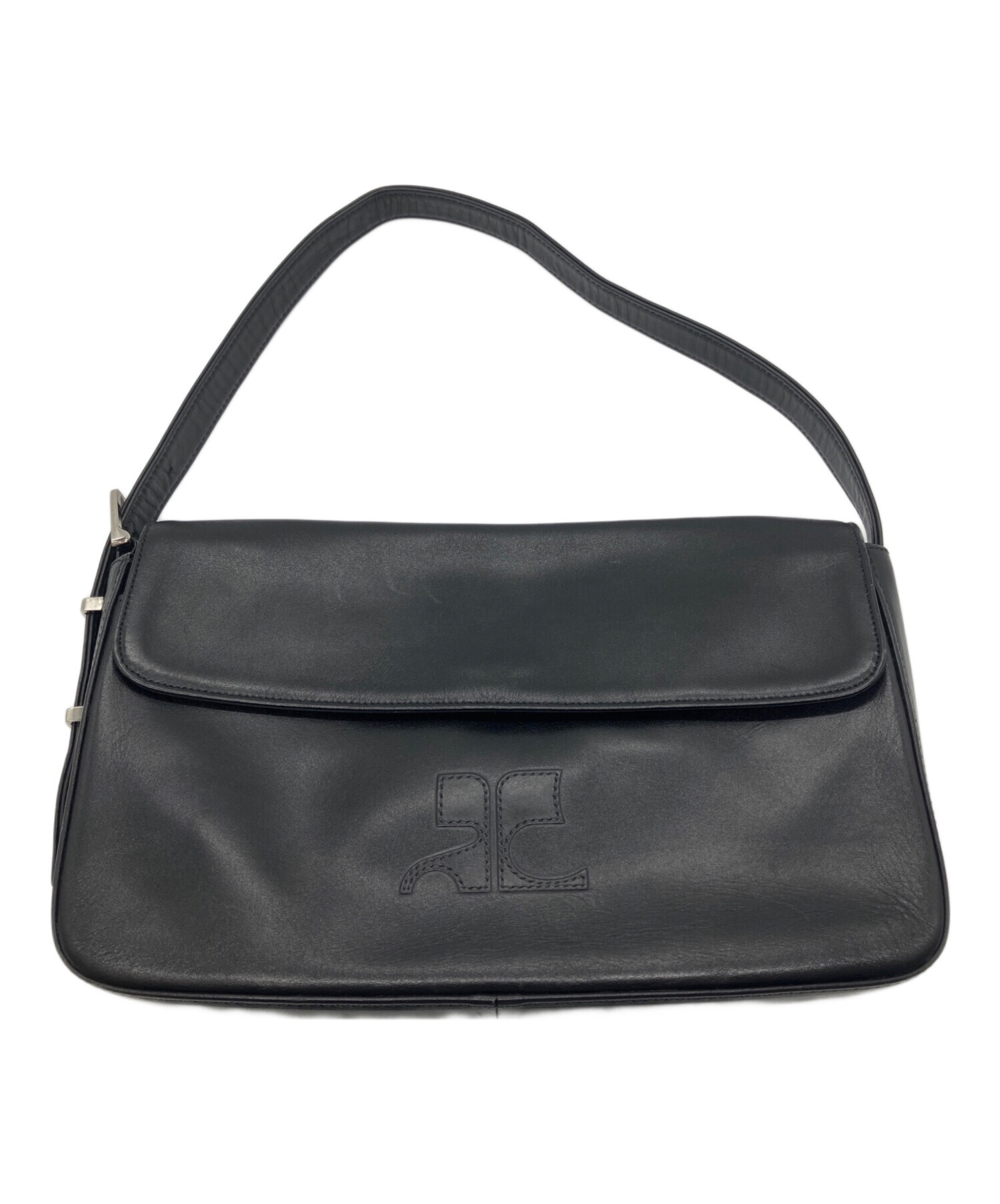 中古・古着通販】courreges (クレージュ) スクエアワンハンドバッグ