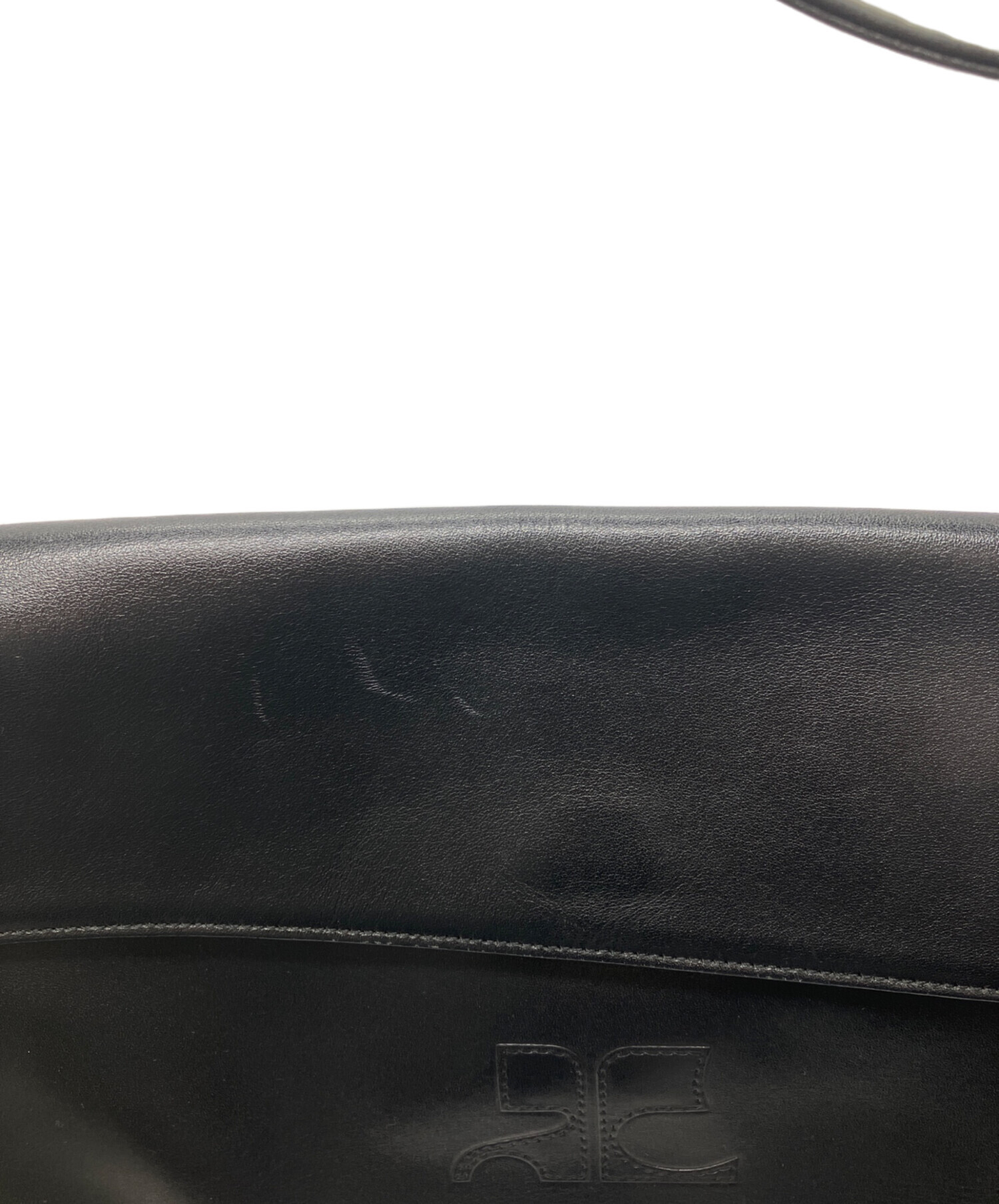 中古・古着通販】courreges (クレージュ) スクエアワンハンドバッグ 