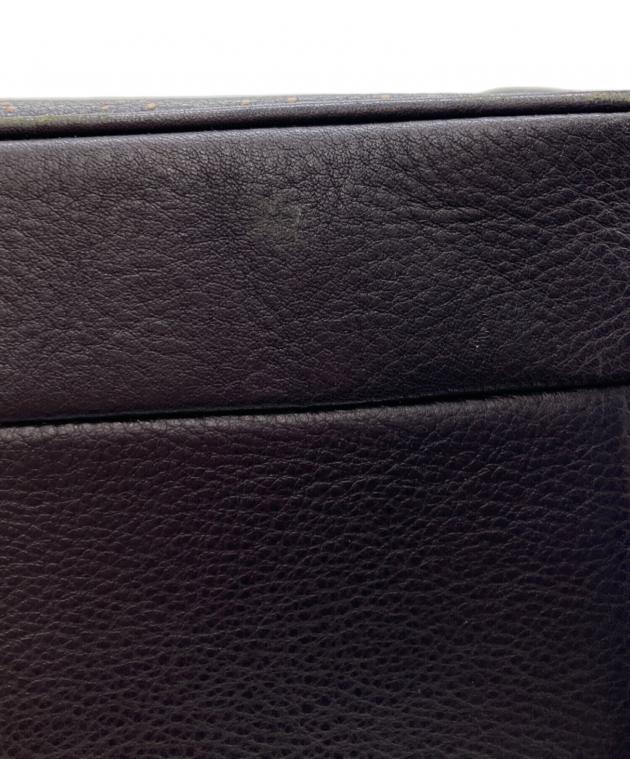 中古・古着通販】COACH (コーチ) プリンテッドレザーリュック ネイビー