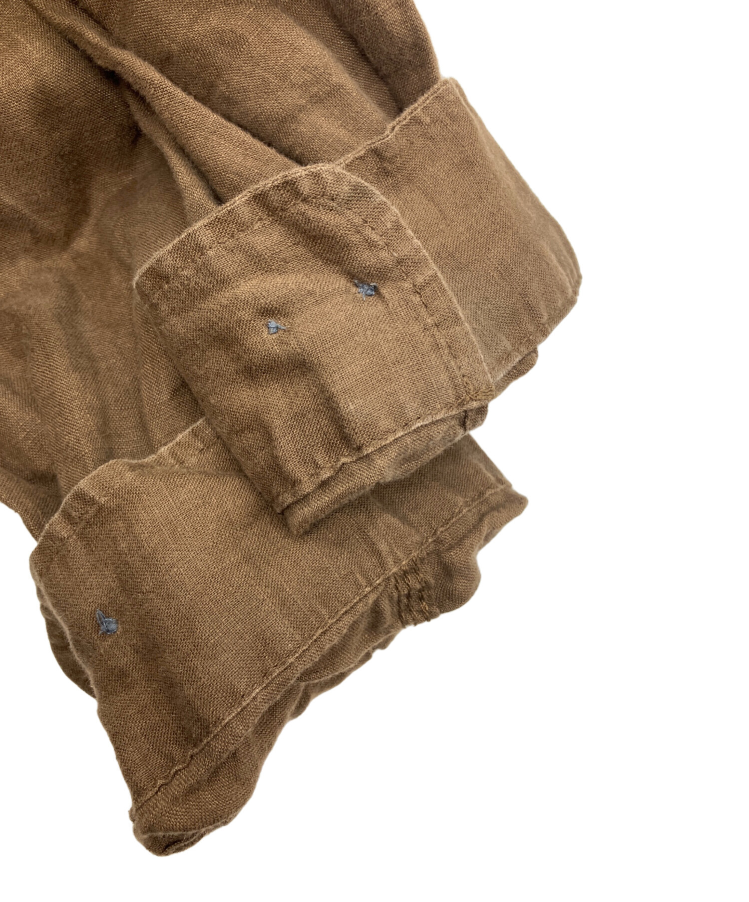 中古・古着通販】CAHLUMN (カウラム) Belgium Linen Open Collar Shirt