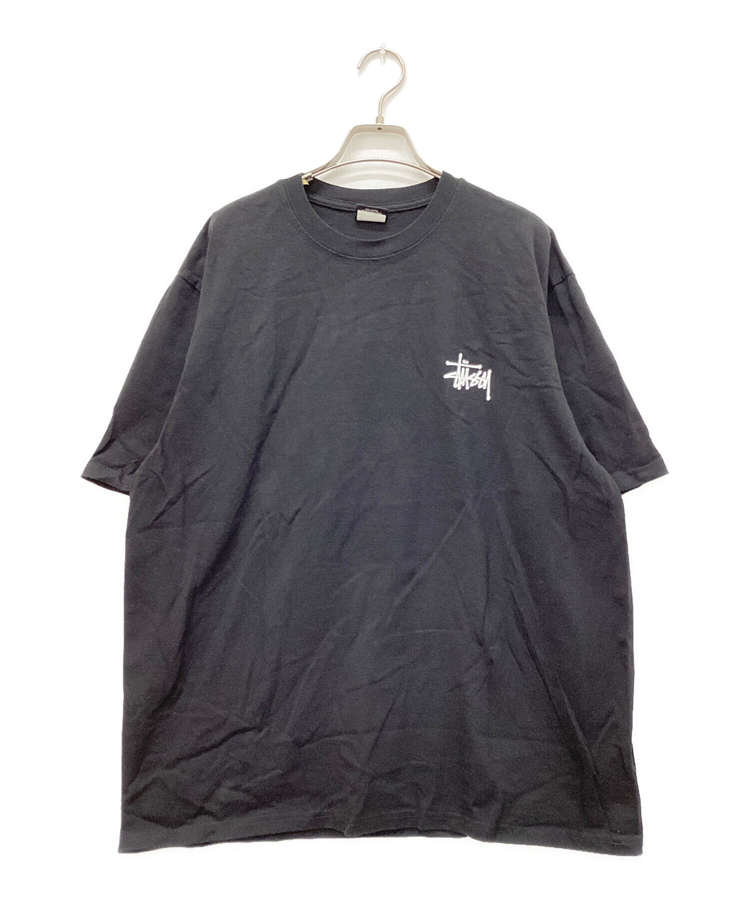 中古・古着通販】stussy (ステューシー) 二面ロゴTシャツ ブラック