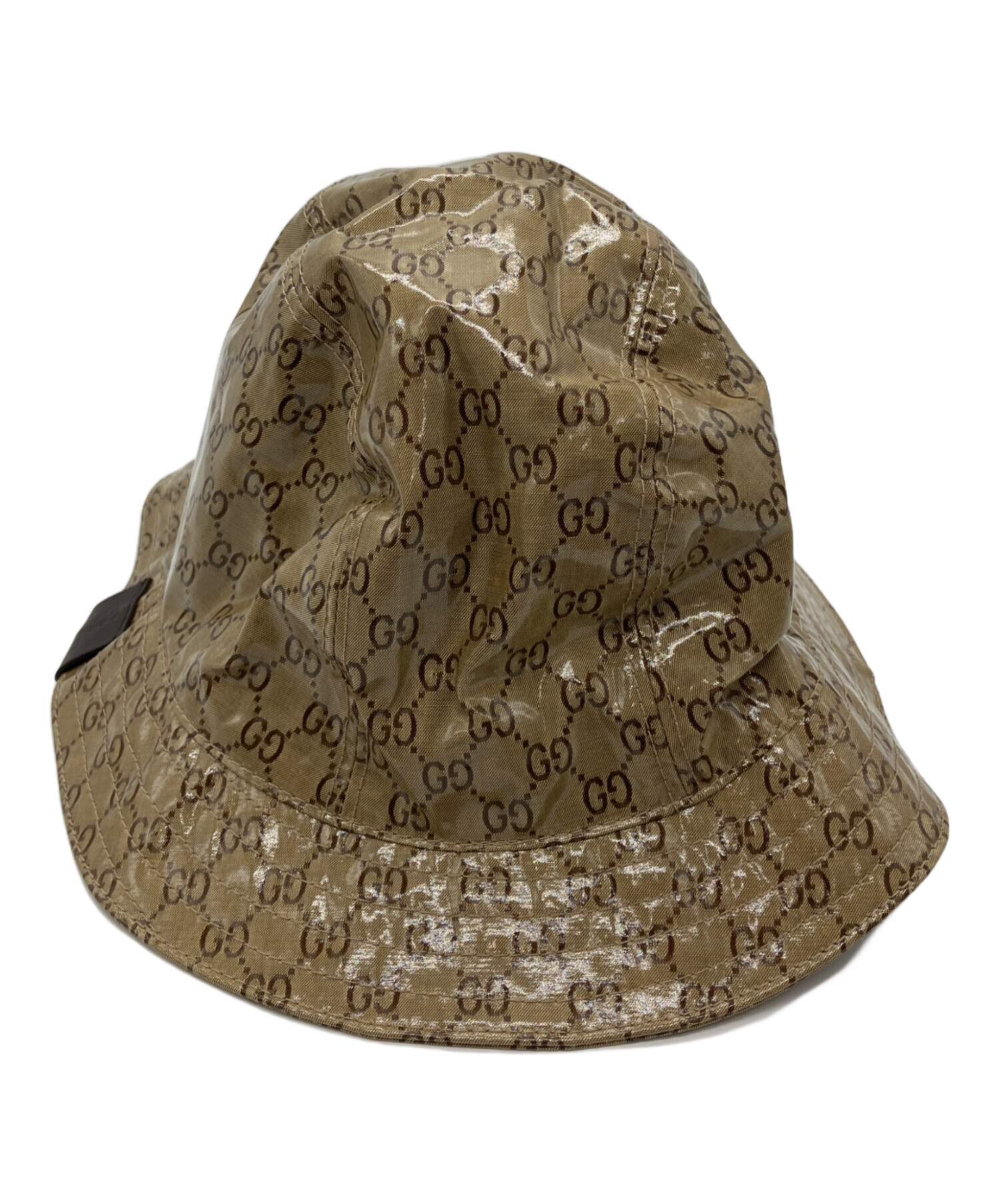 GUCCI グッチ ハット　ヴィンテージ　Lサイズ 中古・古着通販】GUCCI (グッチ) バケットハット ベージュ サイズ:SIZE