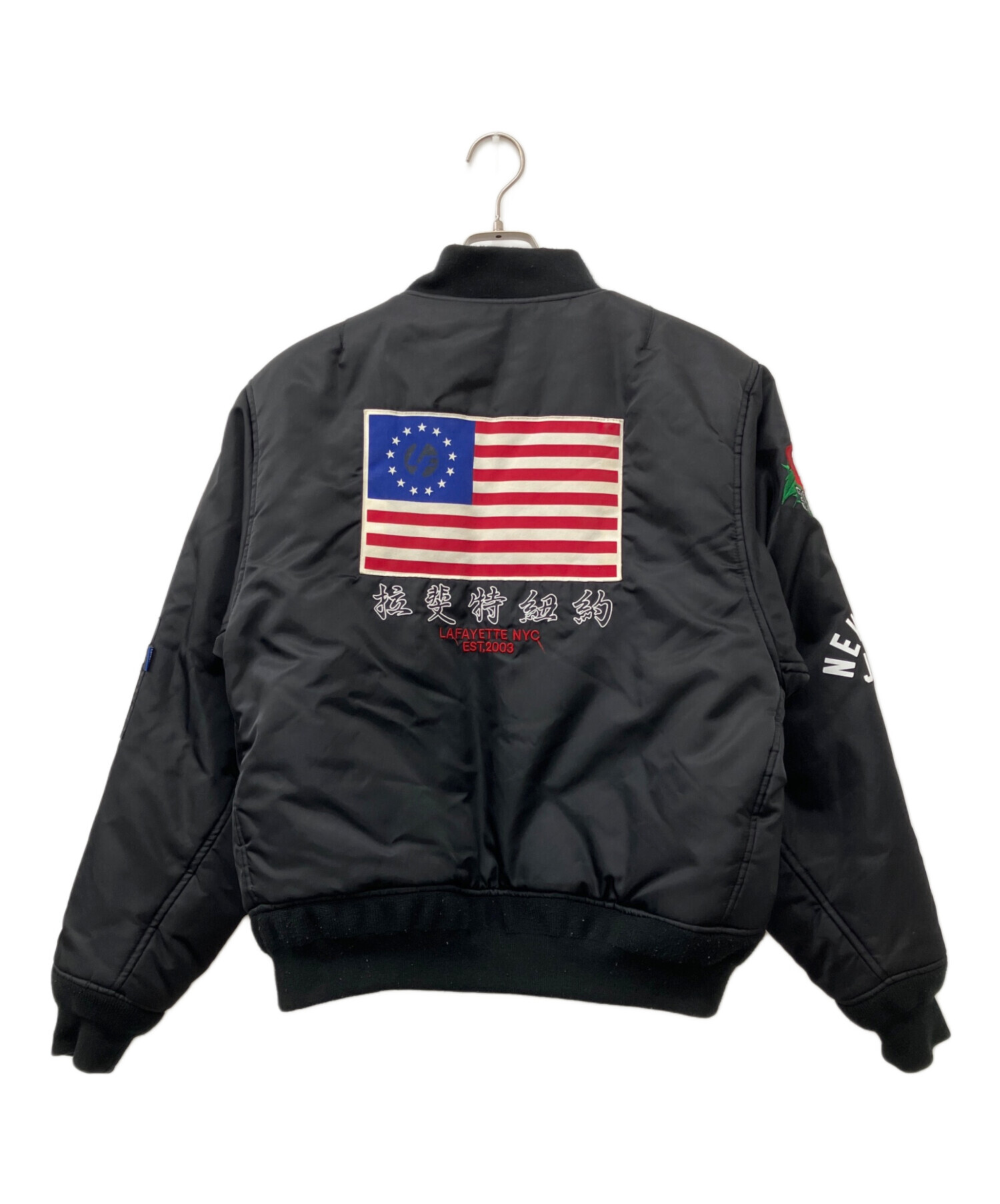 MA-1フライトジャケット ラファイエット lafayette 中古・古着通販】Lafayette (ラファイエット) MA-1ジャケット ブラック