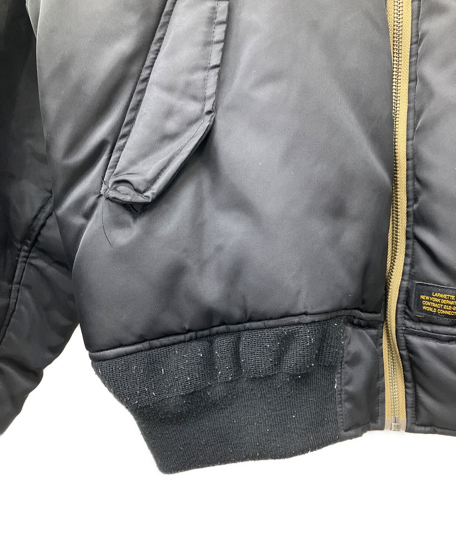 中古・古着通販】Lafayette (ラファイエット) MA-1ジャケット ブラック