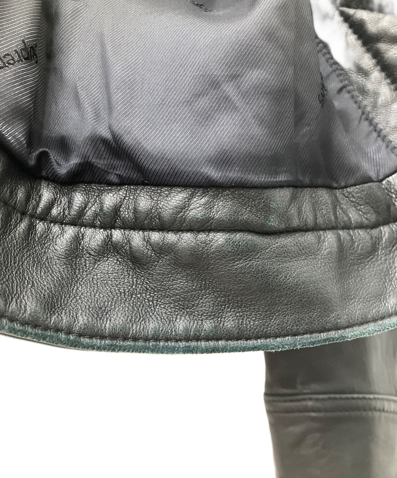 中古・古着通販】SUPREME (シュプリーム) 18AW LEATHER TRUCKER JACKET