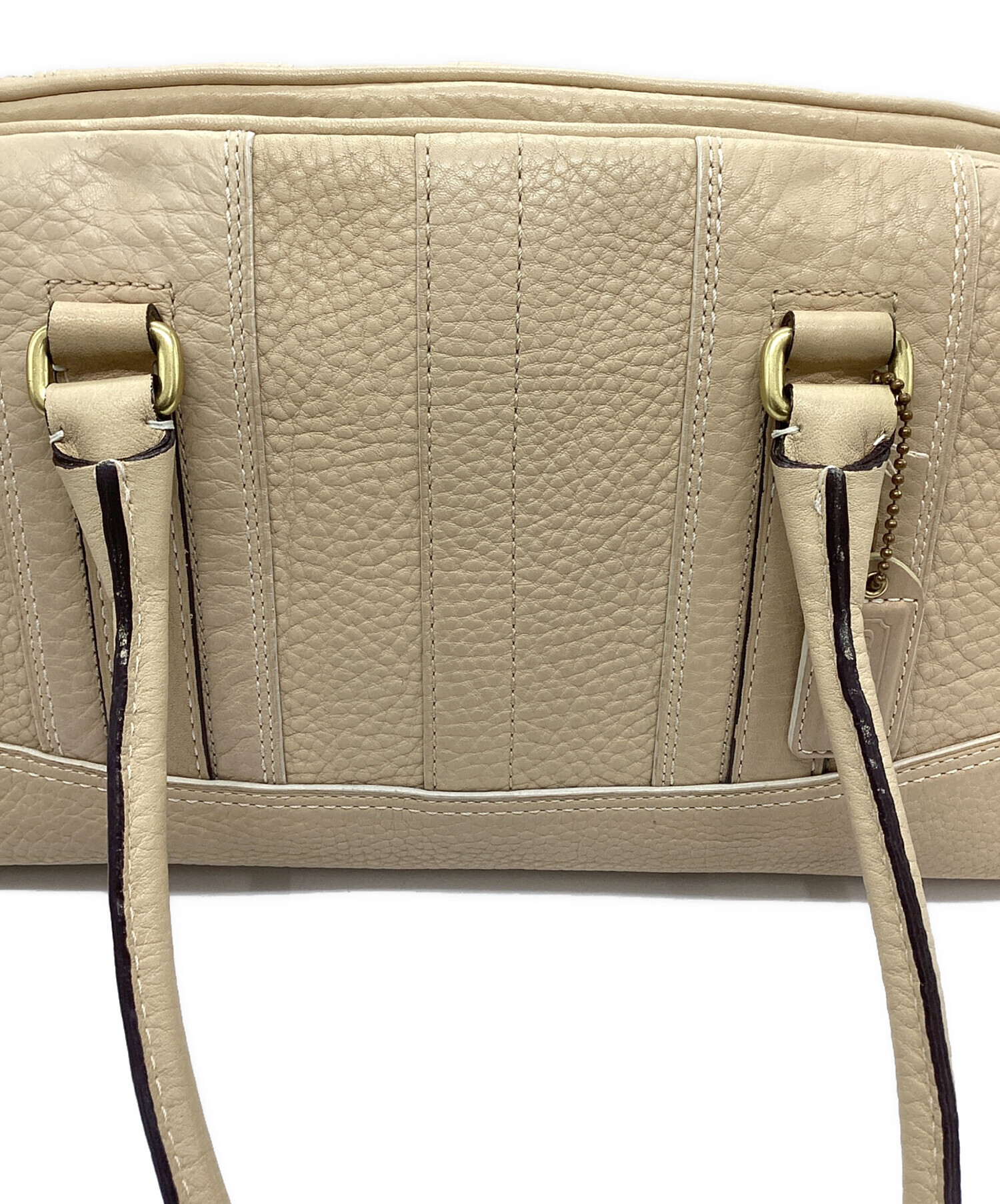 中古・古着通販】COACH (コーチ) ハンドバッグ ベージュ｜ブランド 