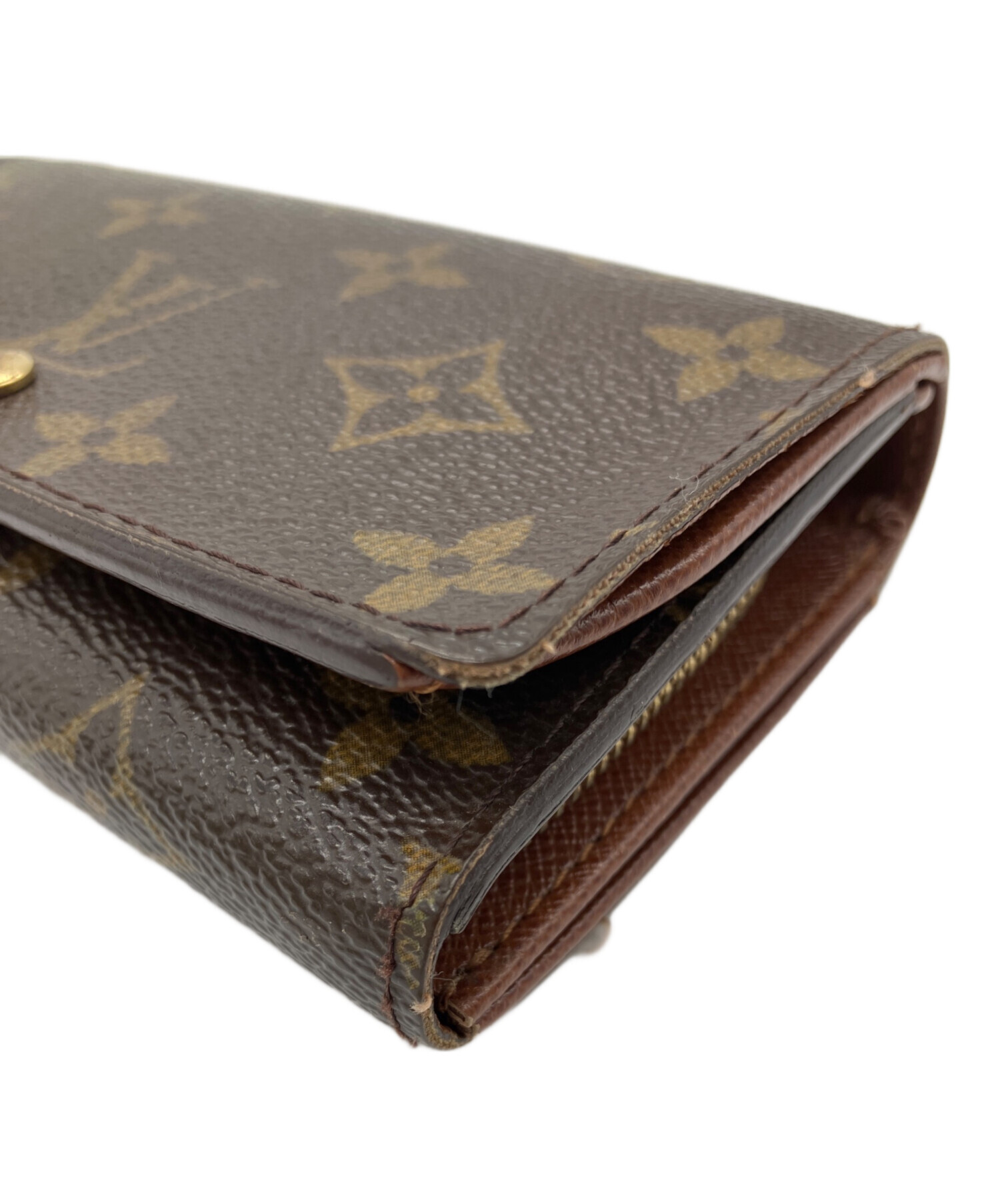 中古・古着通販】LOUIS VUITTON (ルイ ヴィトン) 2つ折り財布 ブラウン