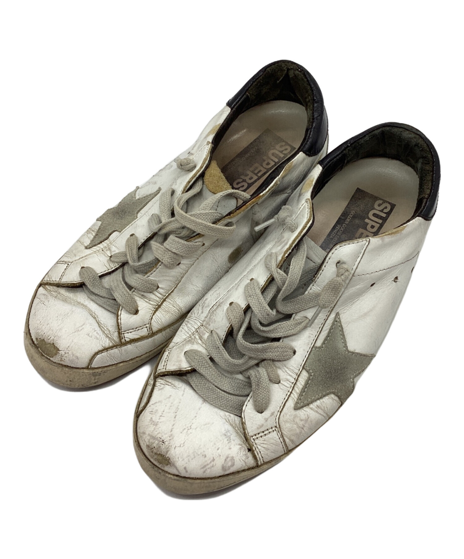 中古・古着通販】GOLDEN GOOSE (ゴールデングース) SUPERSTAR ダメージ 