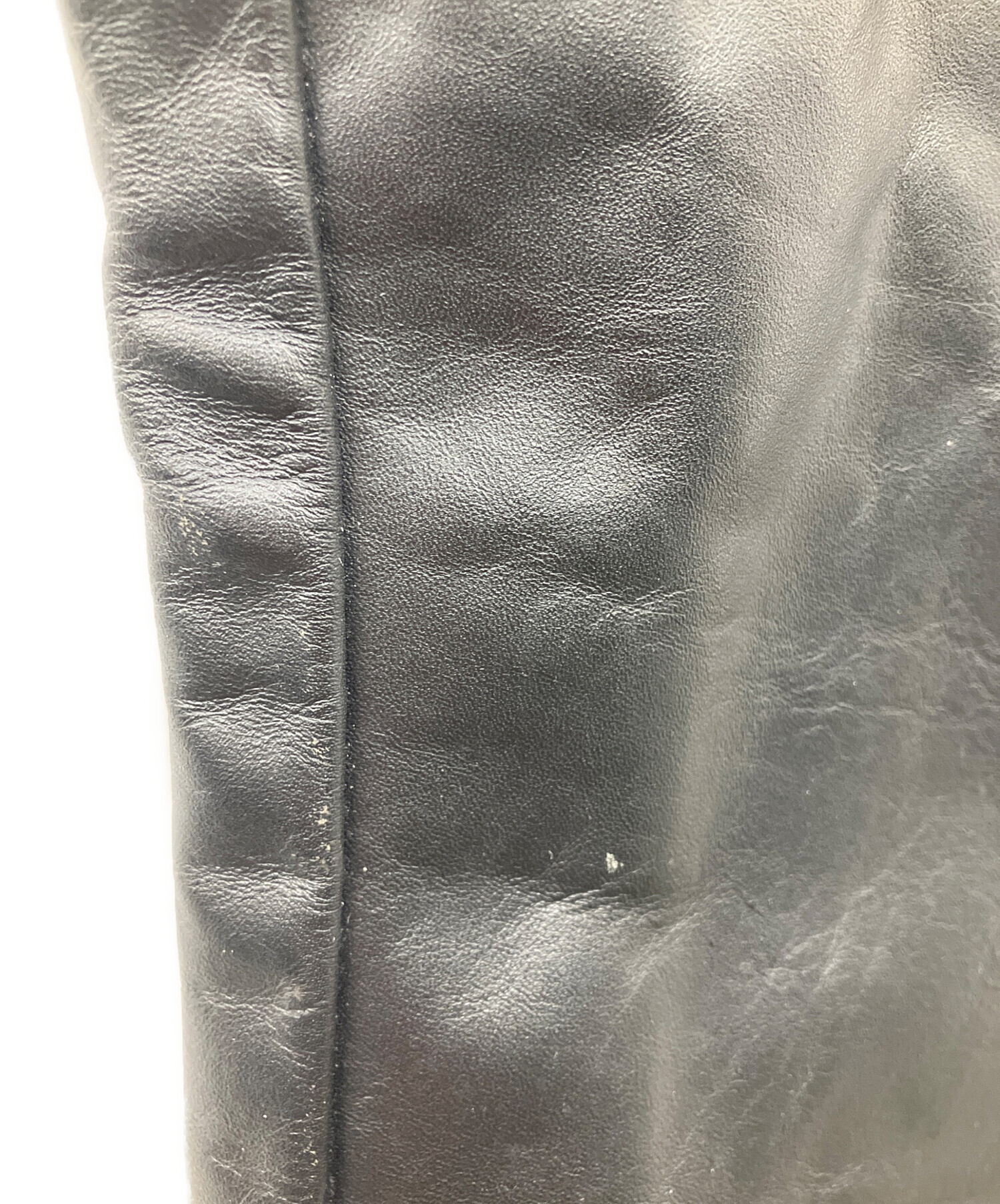 中古・古着通販】Schott (ショット) レザーベスト ブラック サイズ:L