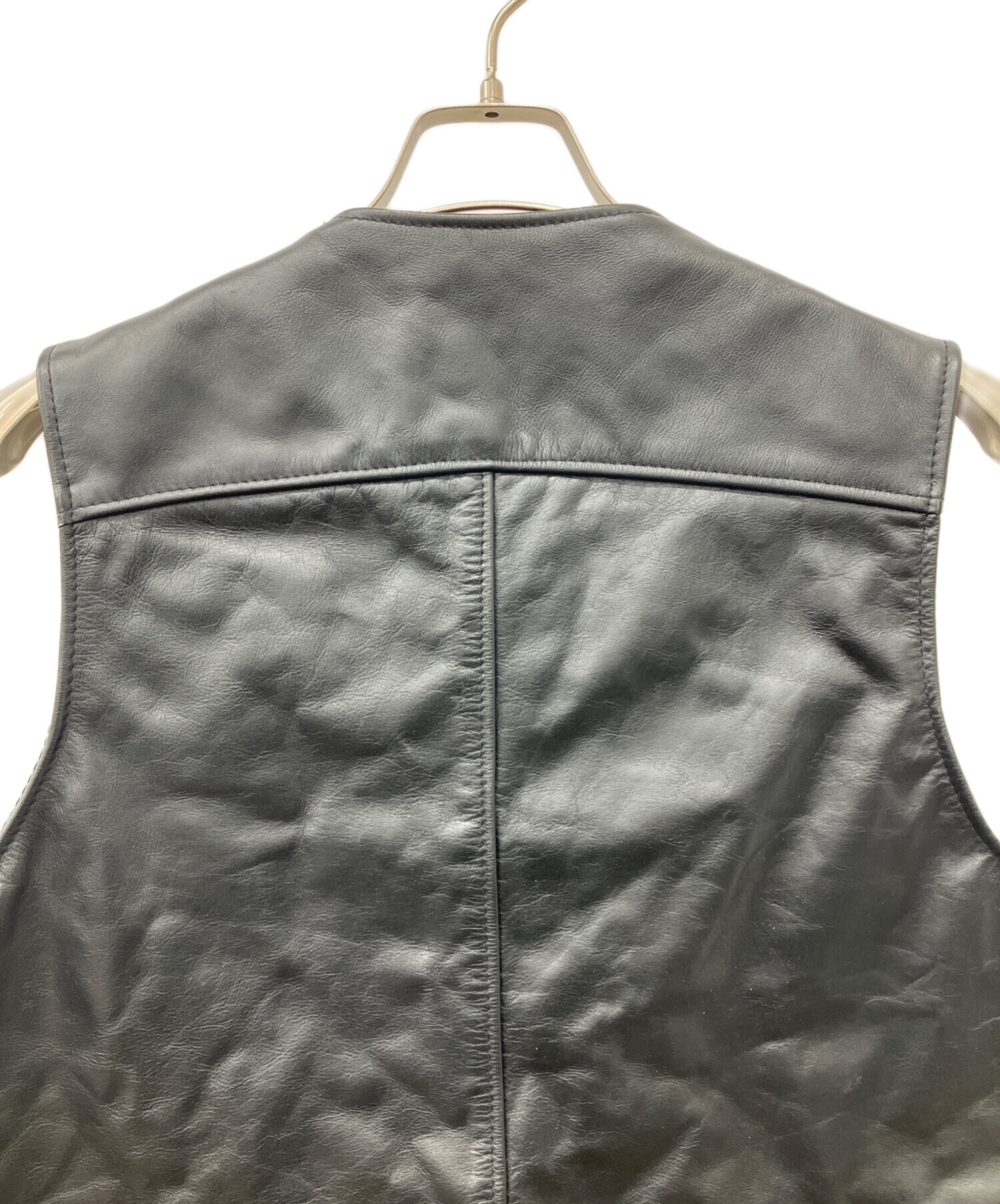 Schott ショット レザー ライダース ベスト 109V Lサイズ 中古良品 生産終了！レア品番109V！ショットschottレザーダブルライダースベスト