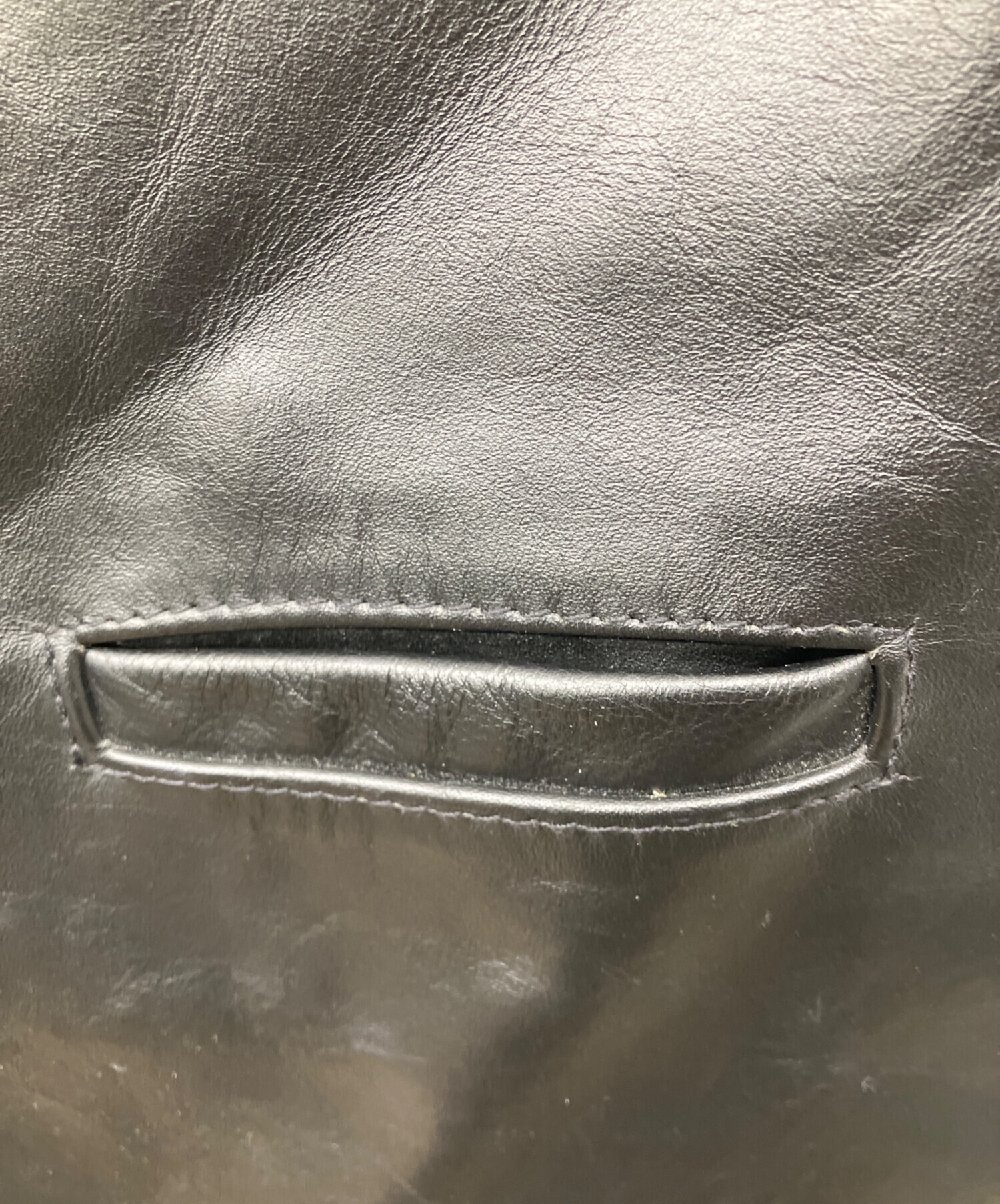 中古・古着通販】Schott (ショット) レザーベスト ブラック サイズ:L