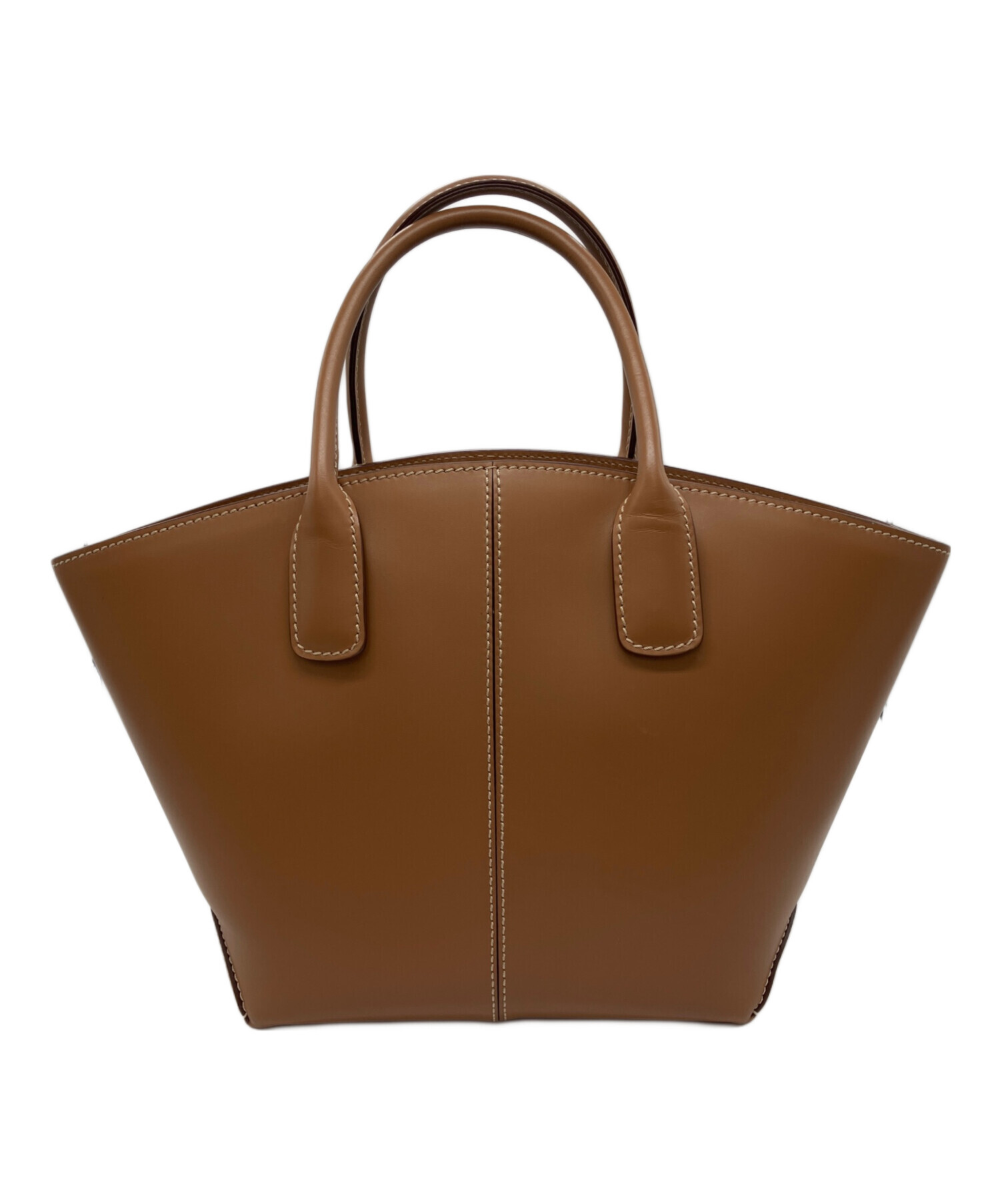 Betty　TOD'S　トッズ　ハンドバッグ　ファー　レザー　ブラウン 美品 TOD'S トッズ ファー/レザー 2WAY ショルダーバッグ ブラウン系