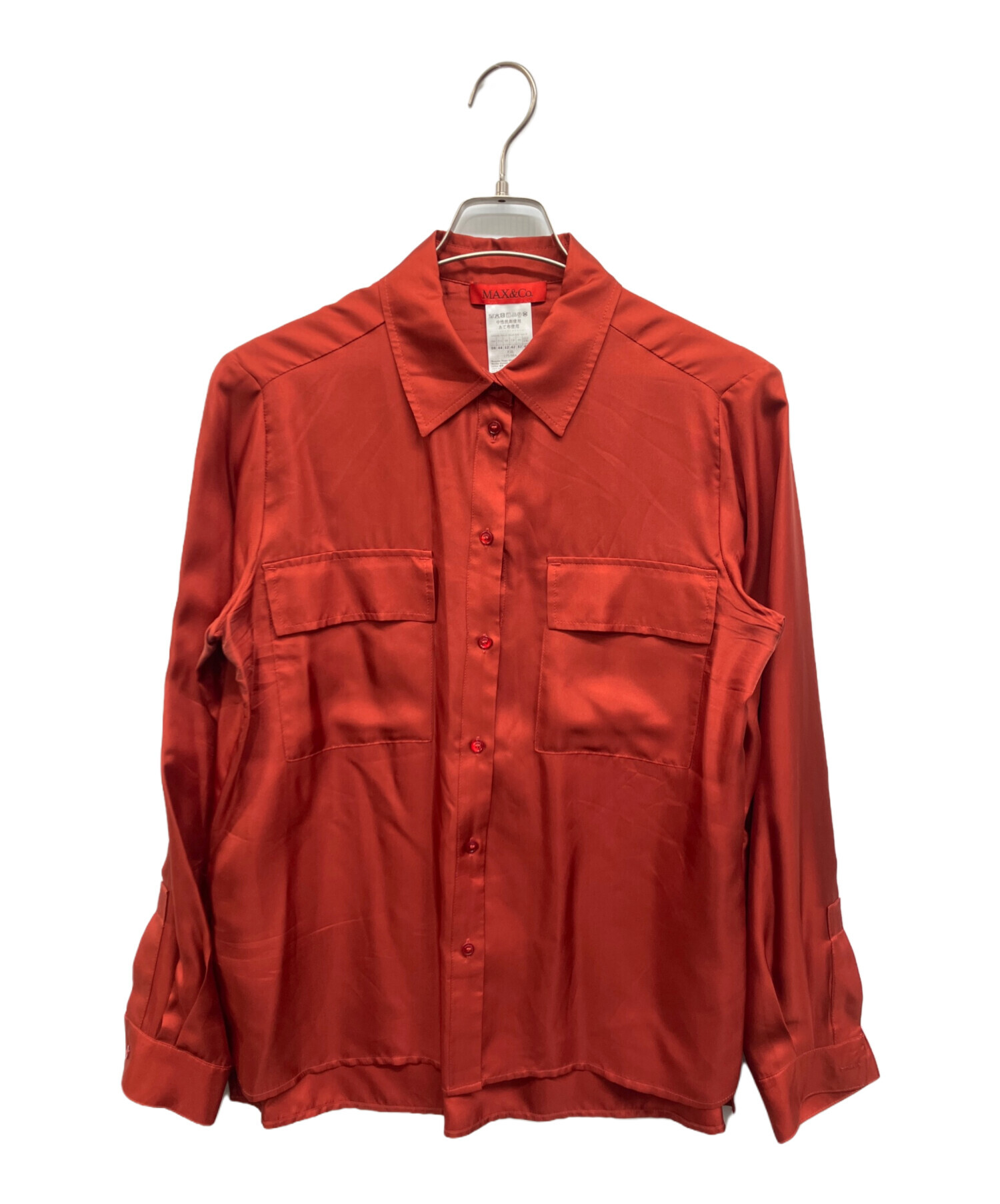中古・古着通販】MAX&Co. (マックスアンドコー) MAX&Co. シルクシャツ 