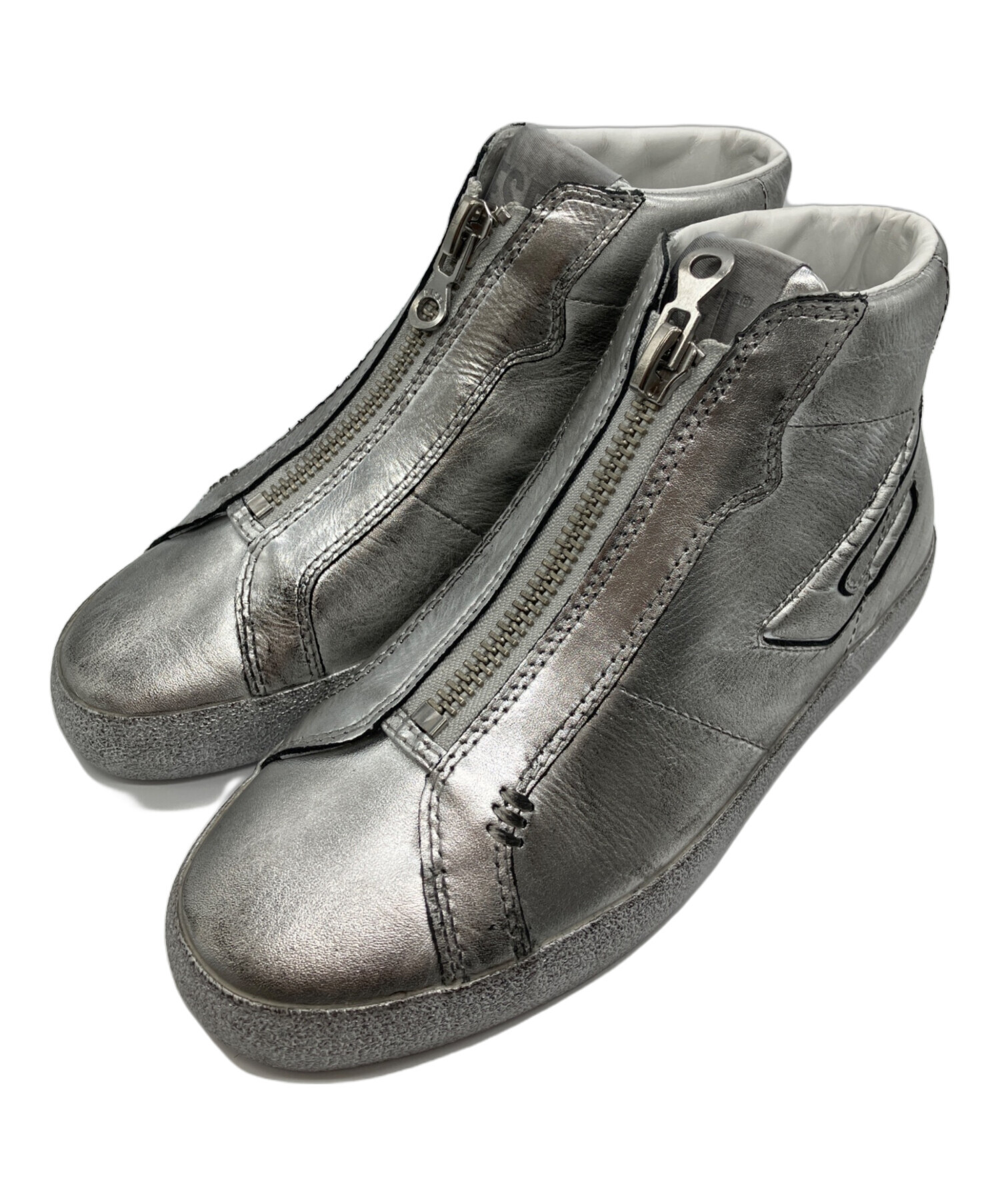 中古・古着通販】DIESEL (ディーゼル) S-LEROJI ZIP MID シルバー
