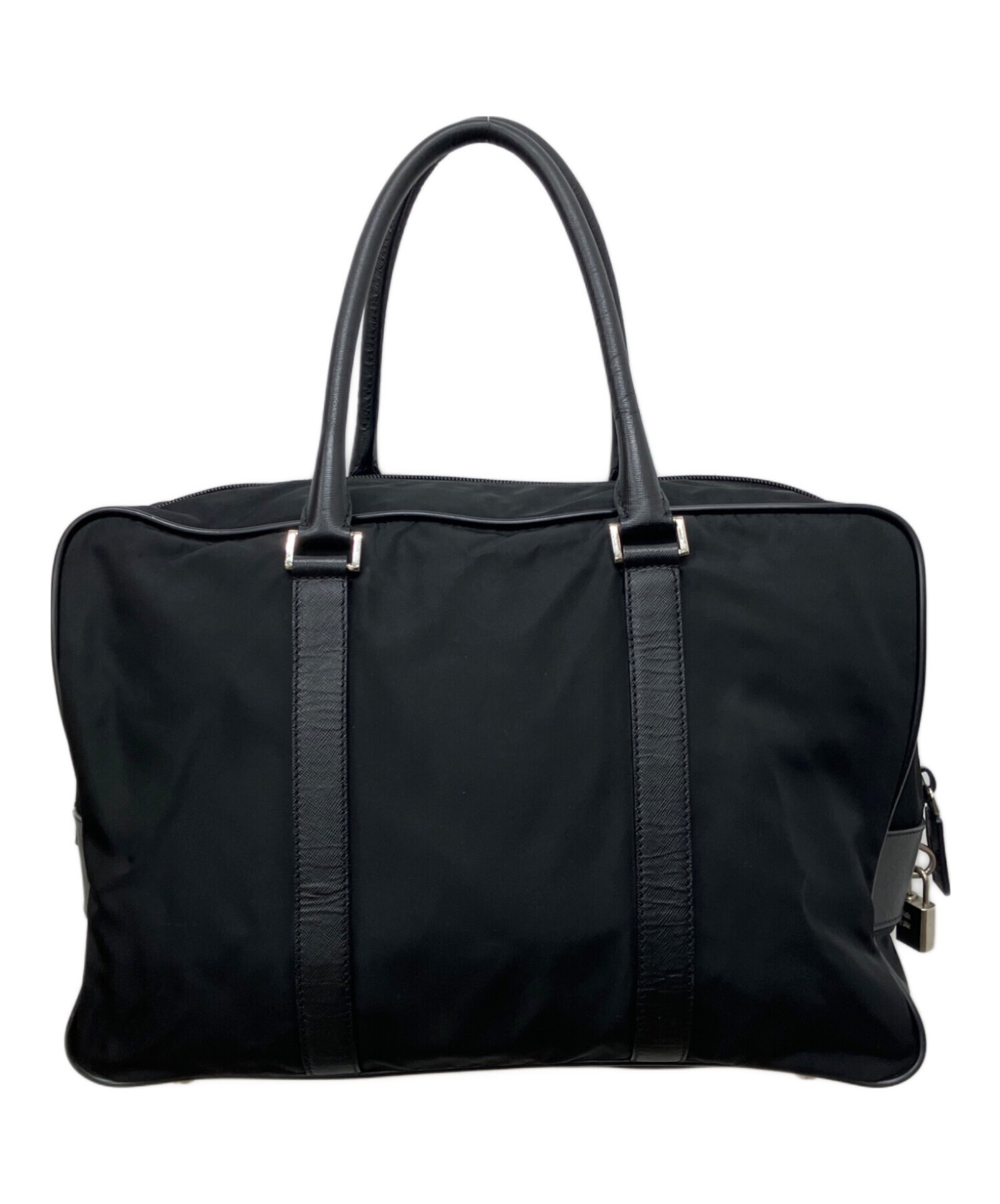中古・古着通販】PRADA (プラダ) ナイロンビジネスバッグ ブラック