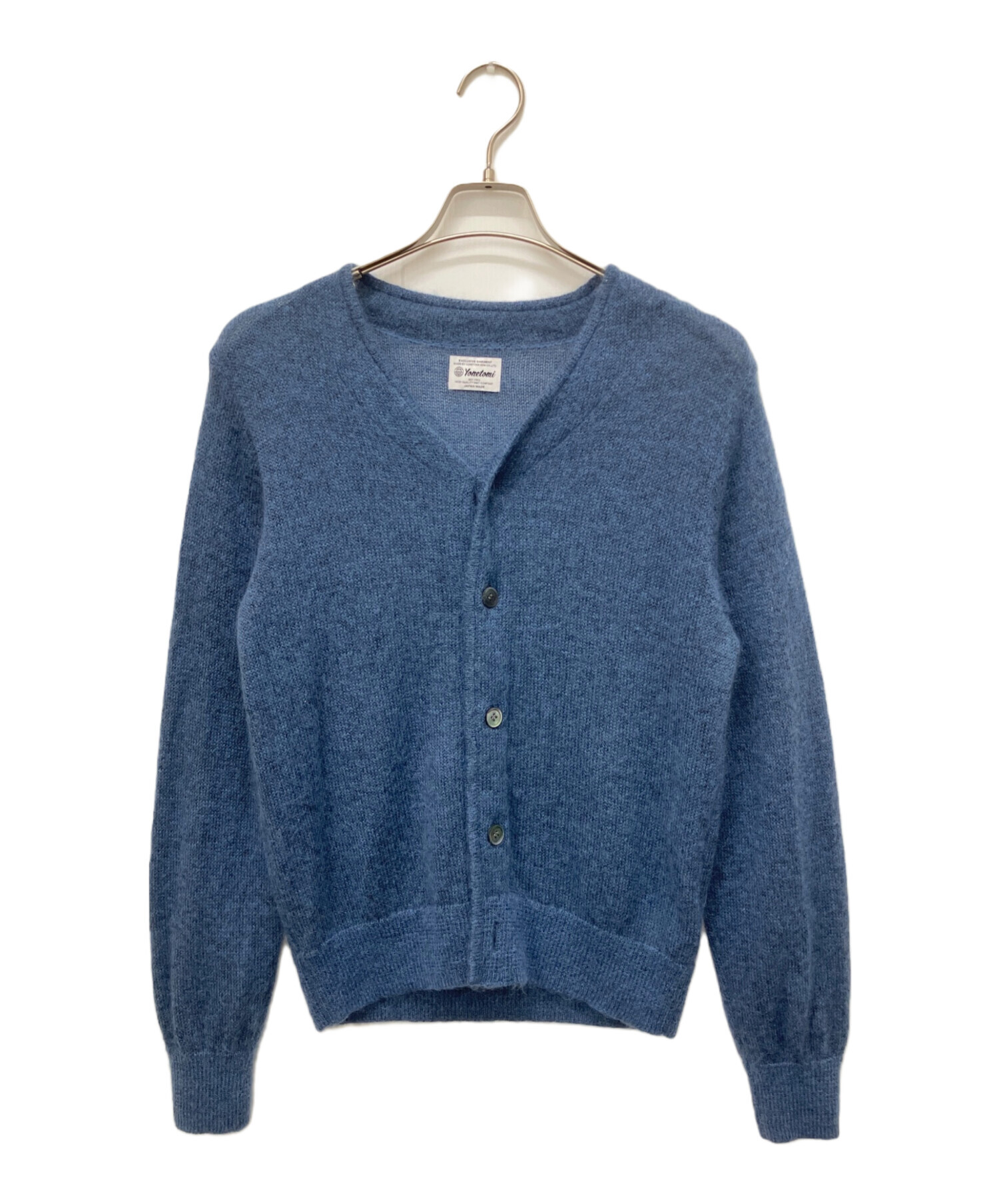 中古・古着通販】yonetomi (ヨネトミ) SHAGGY MOHAIR CARDIGAN ブルー 