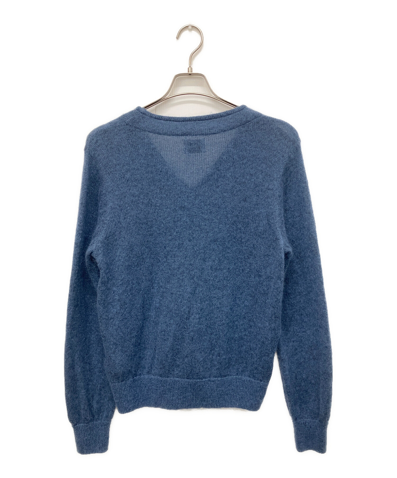 中古・古着通販】yonetomi (ヨネトミ) SHAGGY MOHAIR CARDIGAN ブルー 