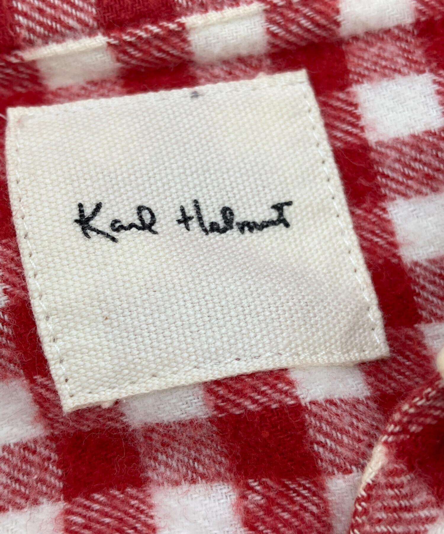 カールヘルム赤チェック☆*。 中古・古着通販】Karl Helmut (カールヘルム) ギンガムチェック