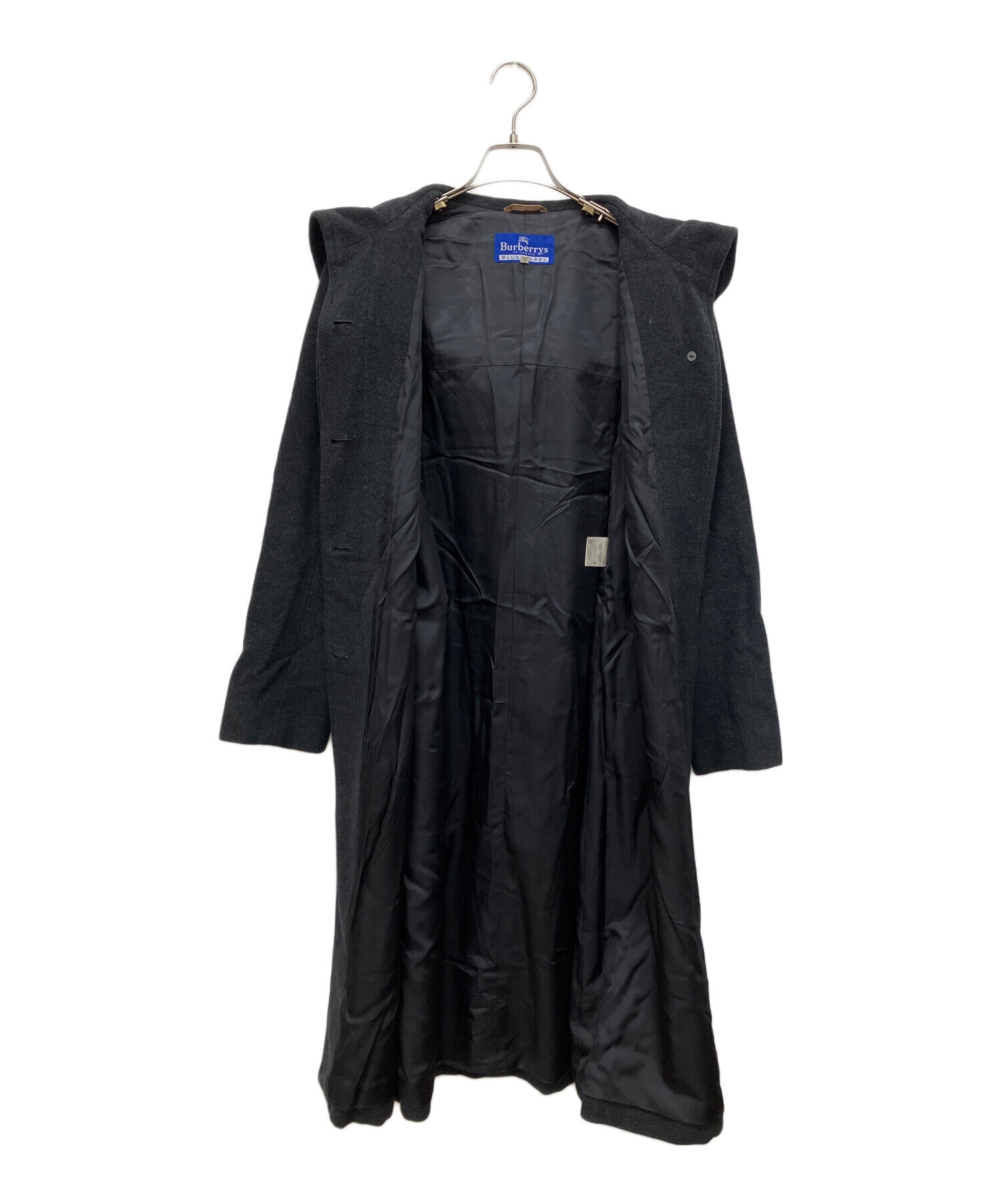 バーバリーブルーレーベル フーデッドコート ウールコート2way 中古・古着通販】BURBERRY BLUE LABEL (バーバリー ブルー レーベル