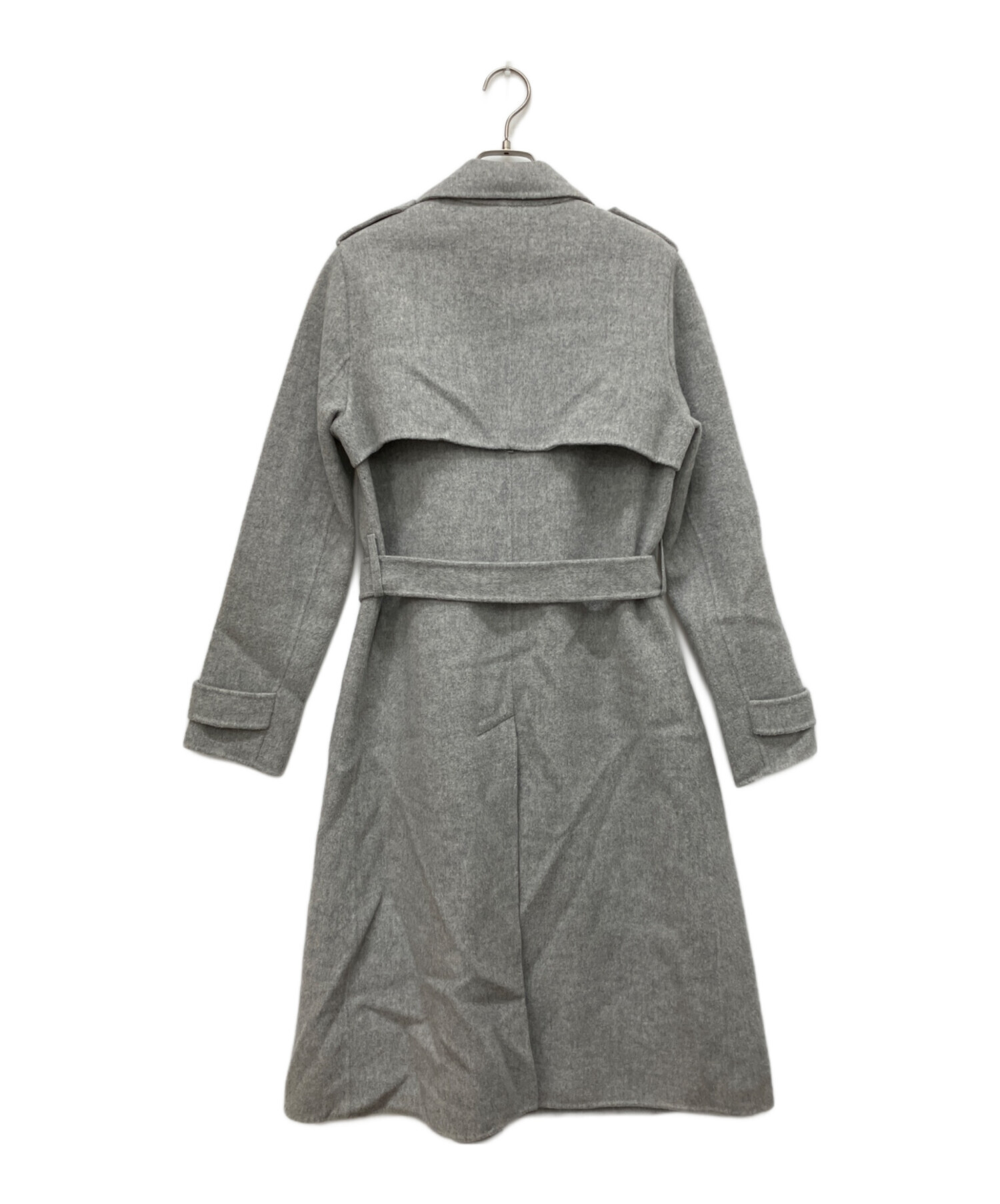 Theory セオリー カシミヤ ロングコート グレー 中古・古着通販