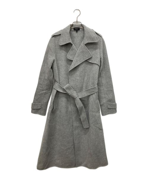 中古・古着通販】theory (セオリー) カシミアブレンドベルテッドコート