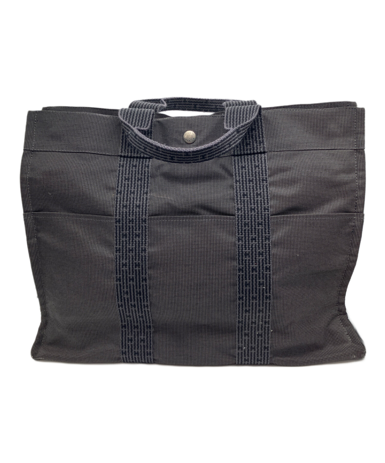 美品】 HERMES / エルメス | カシミヤ100% ラインパターン クルー