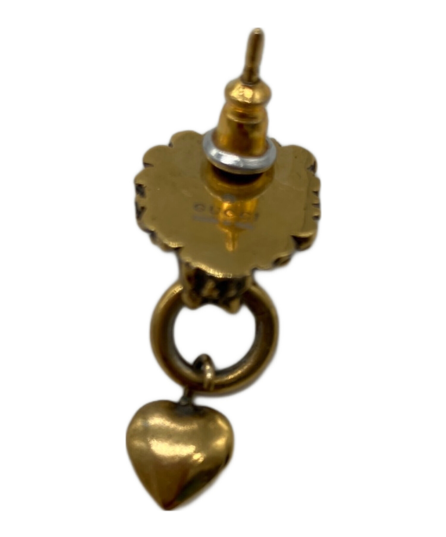 中古・古着通販】GUCCI (グッチ) ライオンヘッド＆ハート ピアス