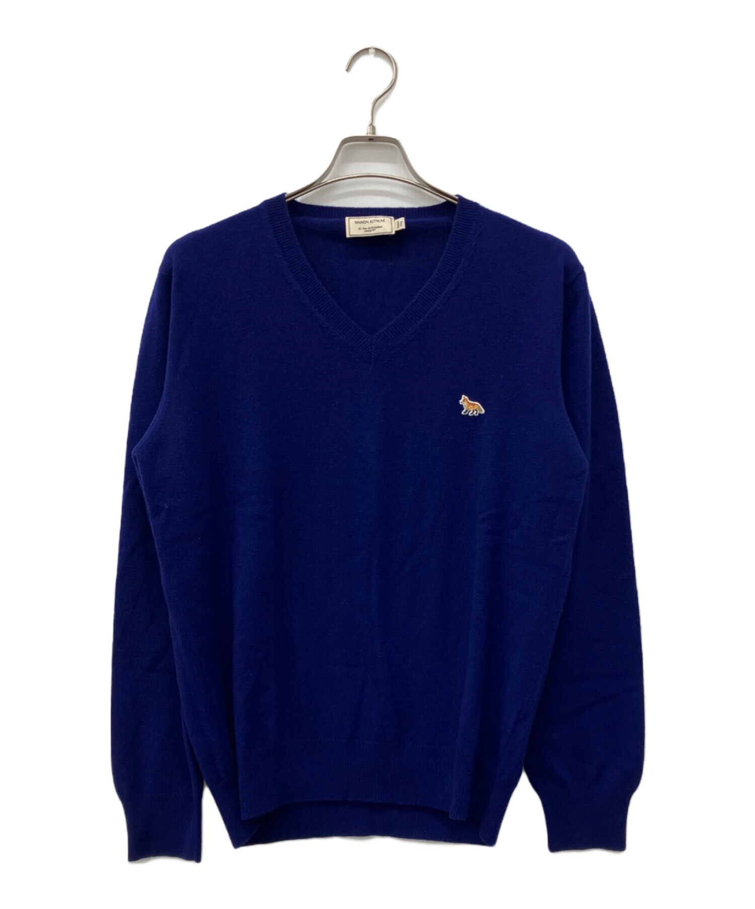 中古・古着通販】maison kitsune (メゾンキツネ) カシミア100％Vネック