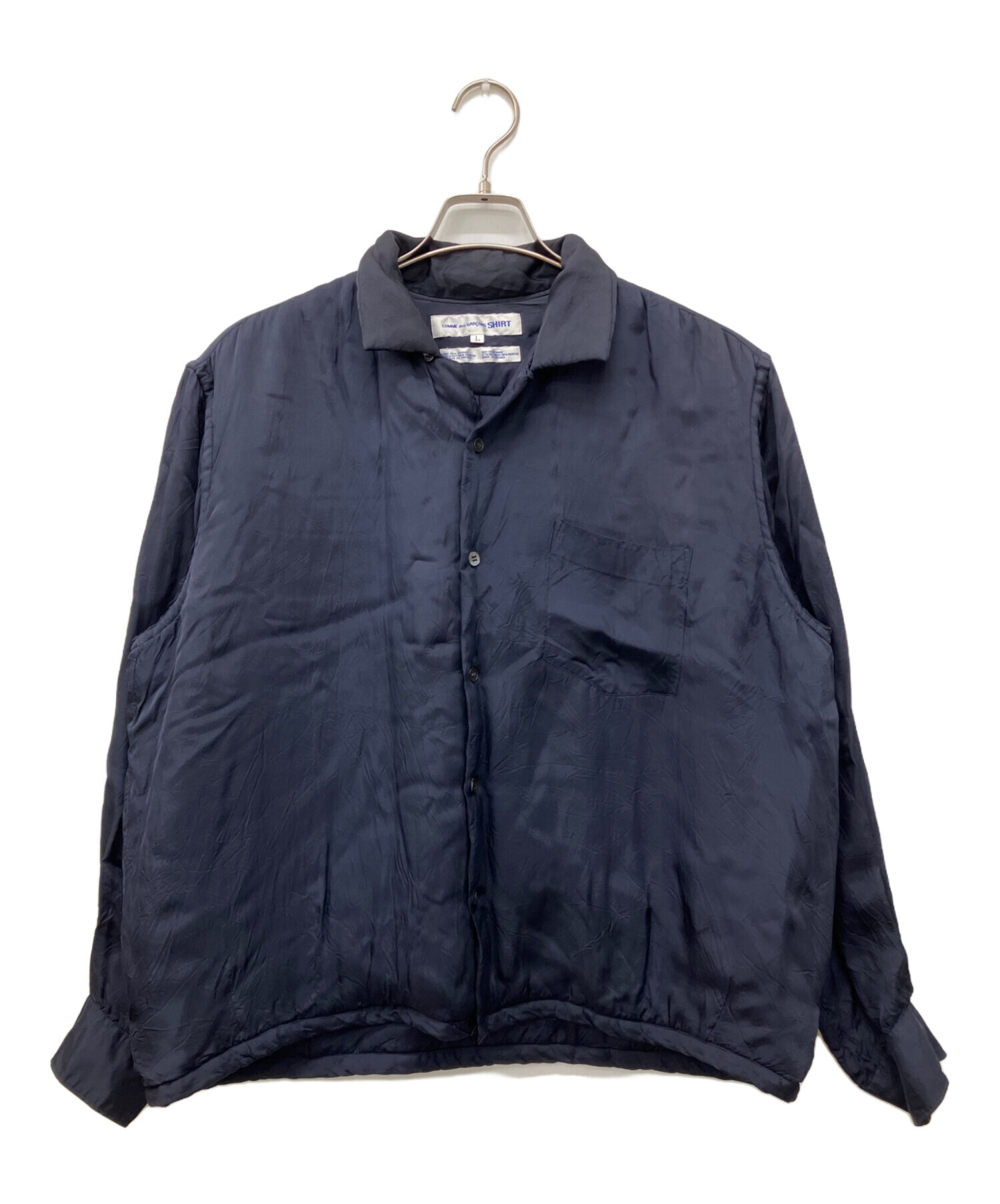 91s COMME des GARÇONS オープンカラーレーヨンシャツ 中古・古着通販】COMME des GARCONS SHIRT (コムデギャルソンシャツ